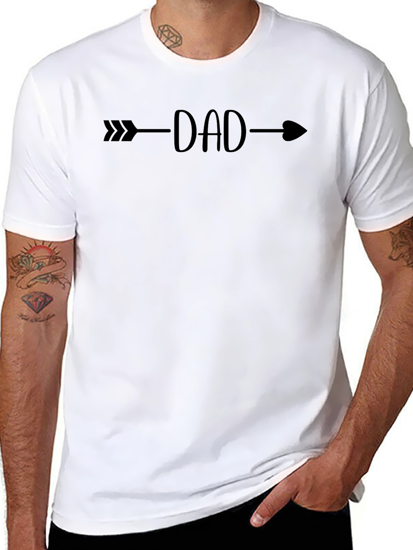Dad Arrow Graphic T-Shirt - Fathers Day Gift