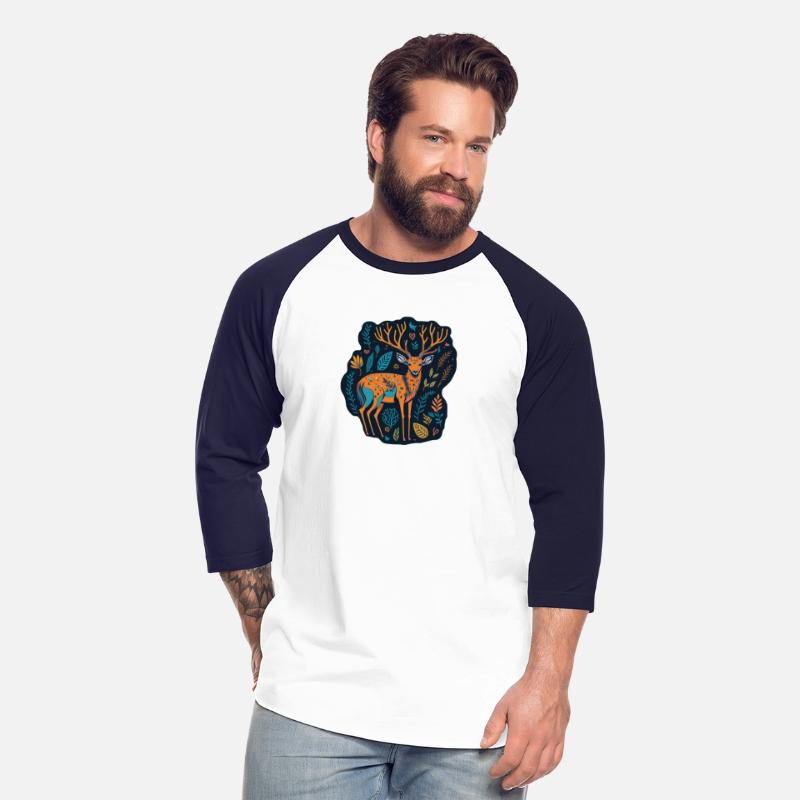 Enchanted Forest Stag Deer Illustration