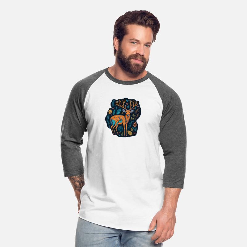 Enchanted Forest Stag Deer Illustration
