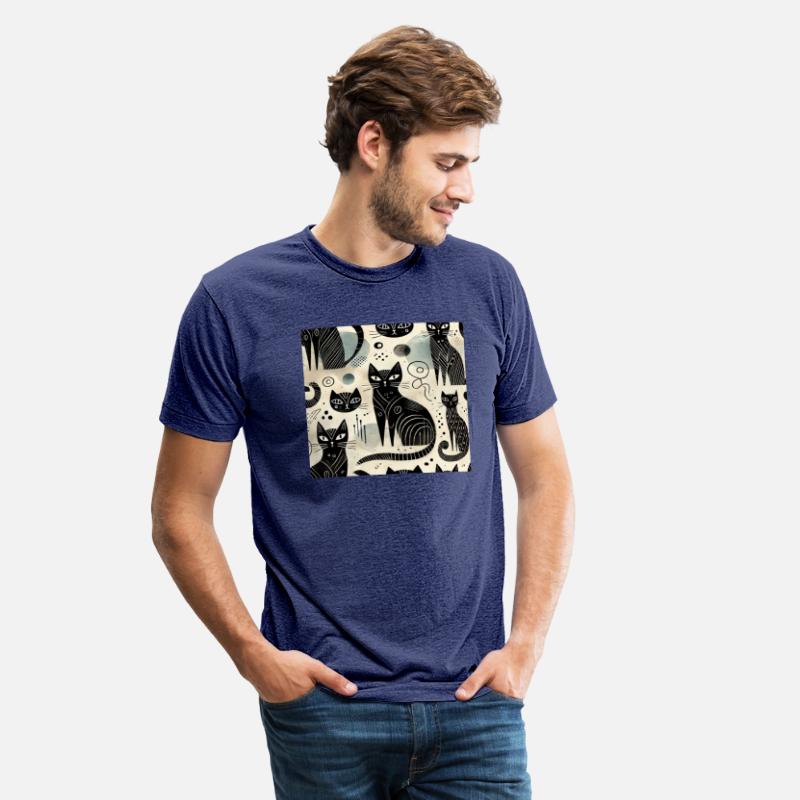 Exclusive Black Cat Pattern Design & Artistic VARs