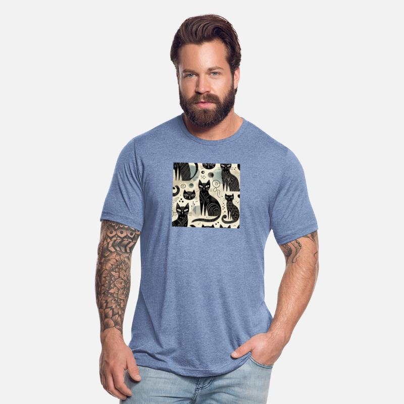 Exclusive Black Cat Pattern Design & Artistic VARs