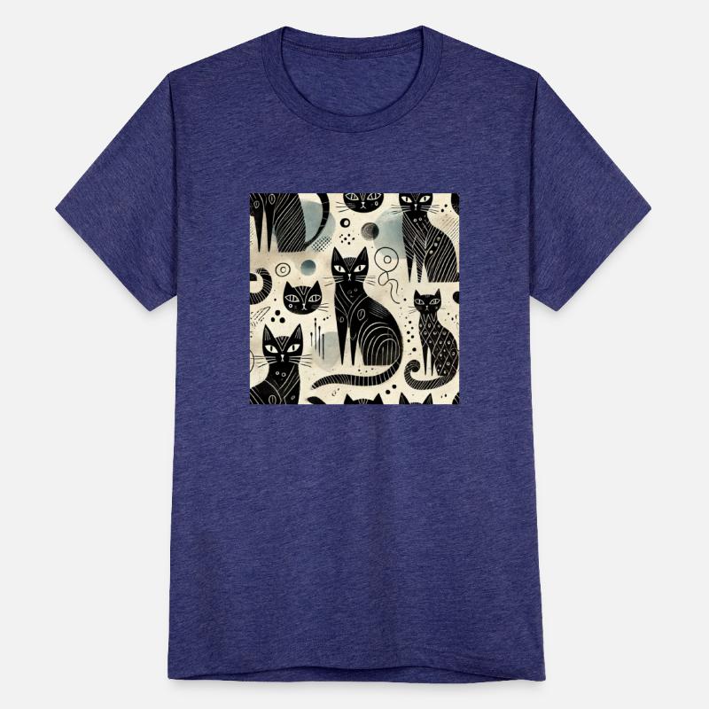 Exclusive Black Cat Pattern Design & Artistic VARs