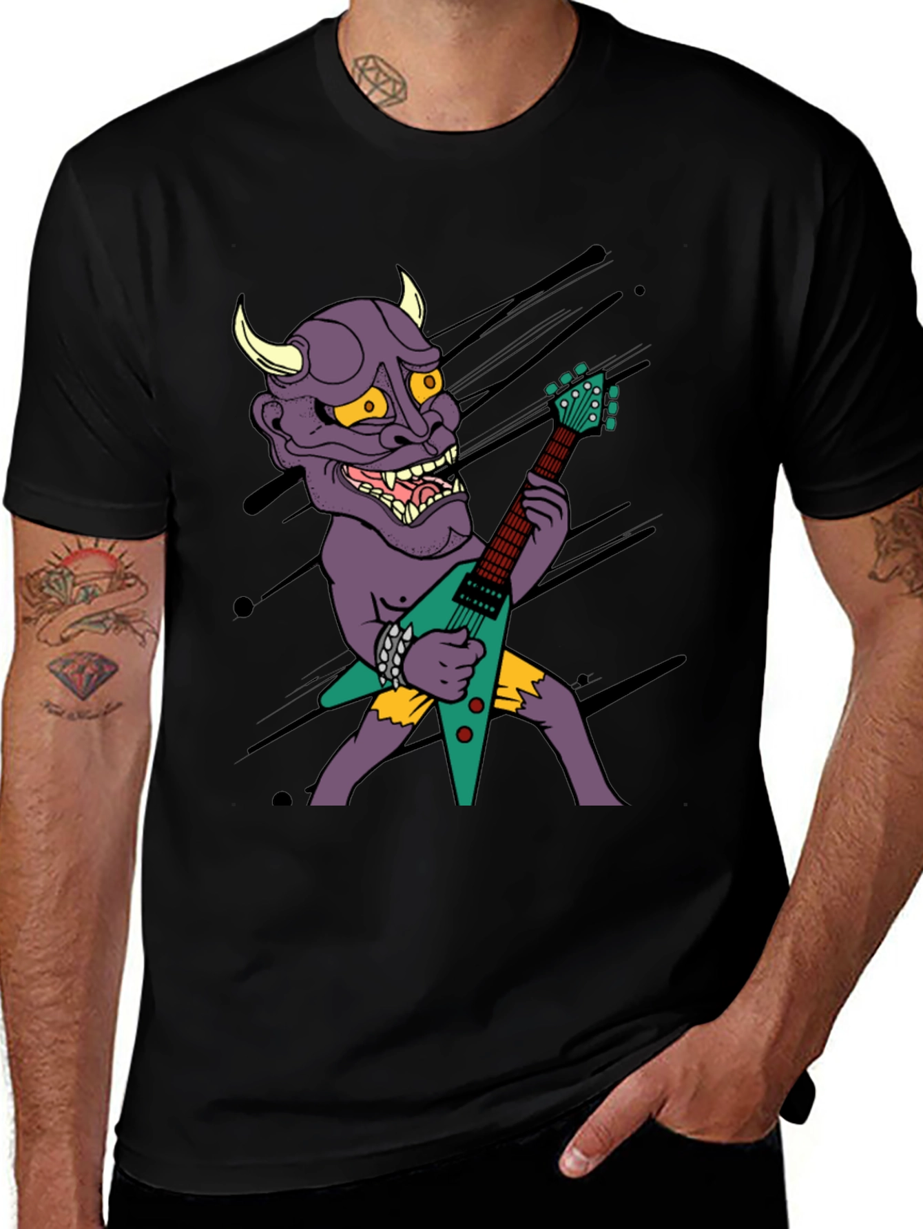 Demon Guitarist Graphic Tee