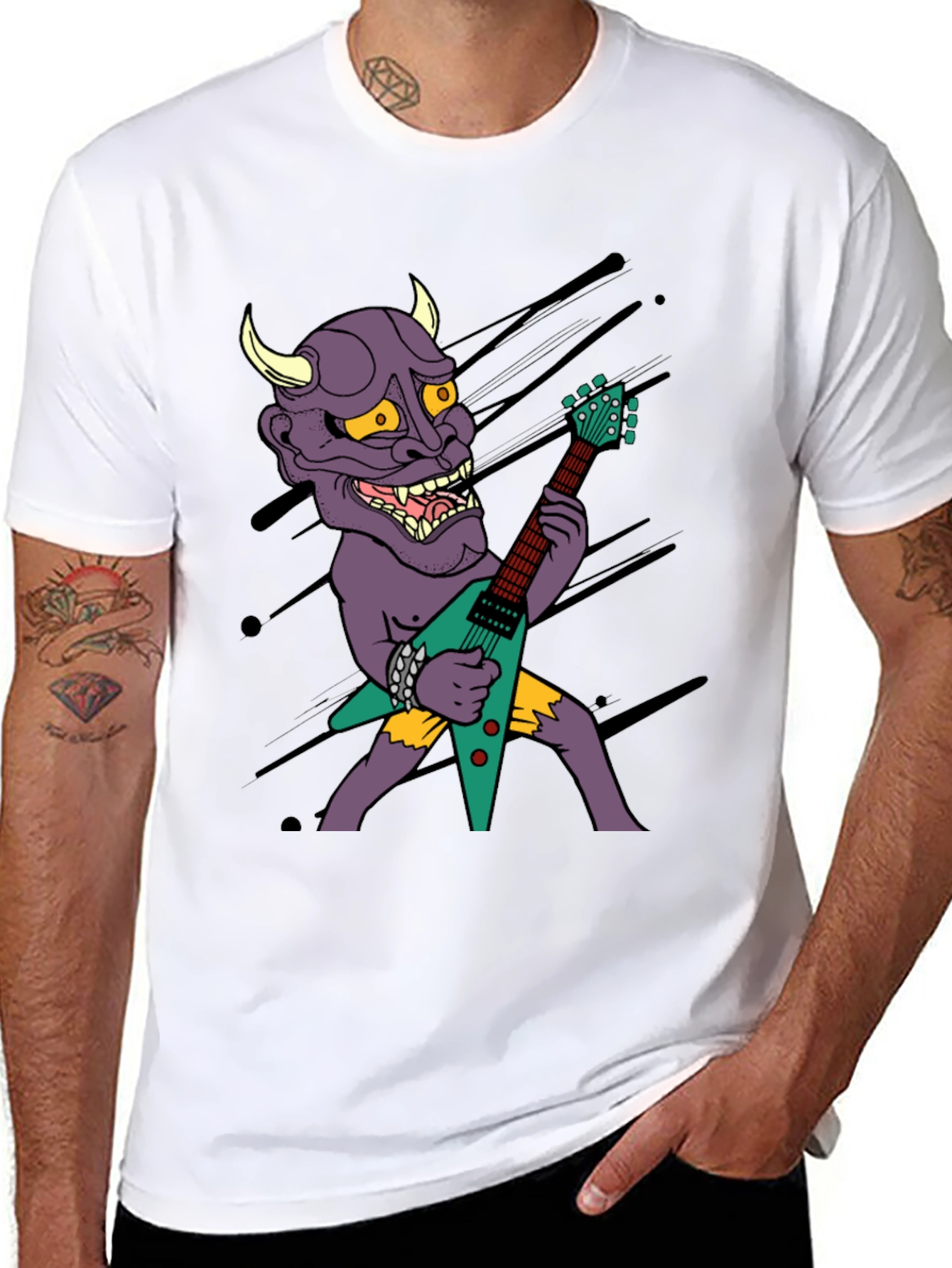 Demon Guitarist Graphic Tee