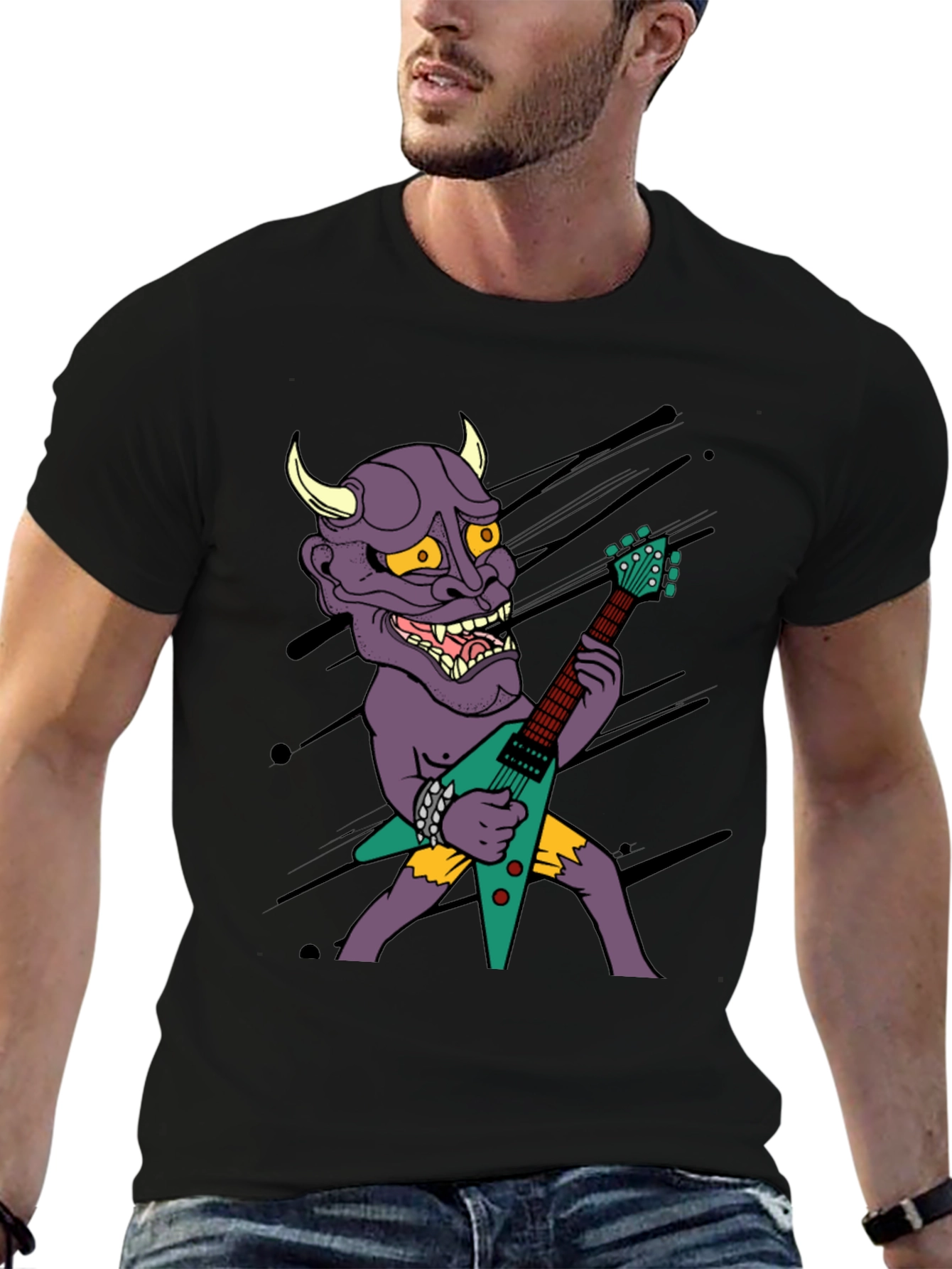 Demon Guitarist Graphic Tee