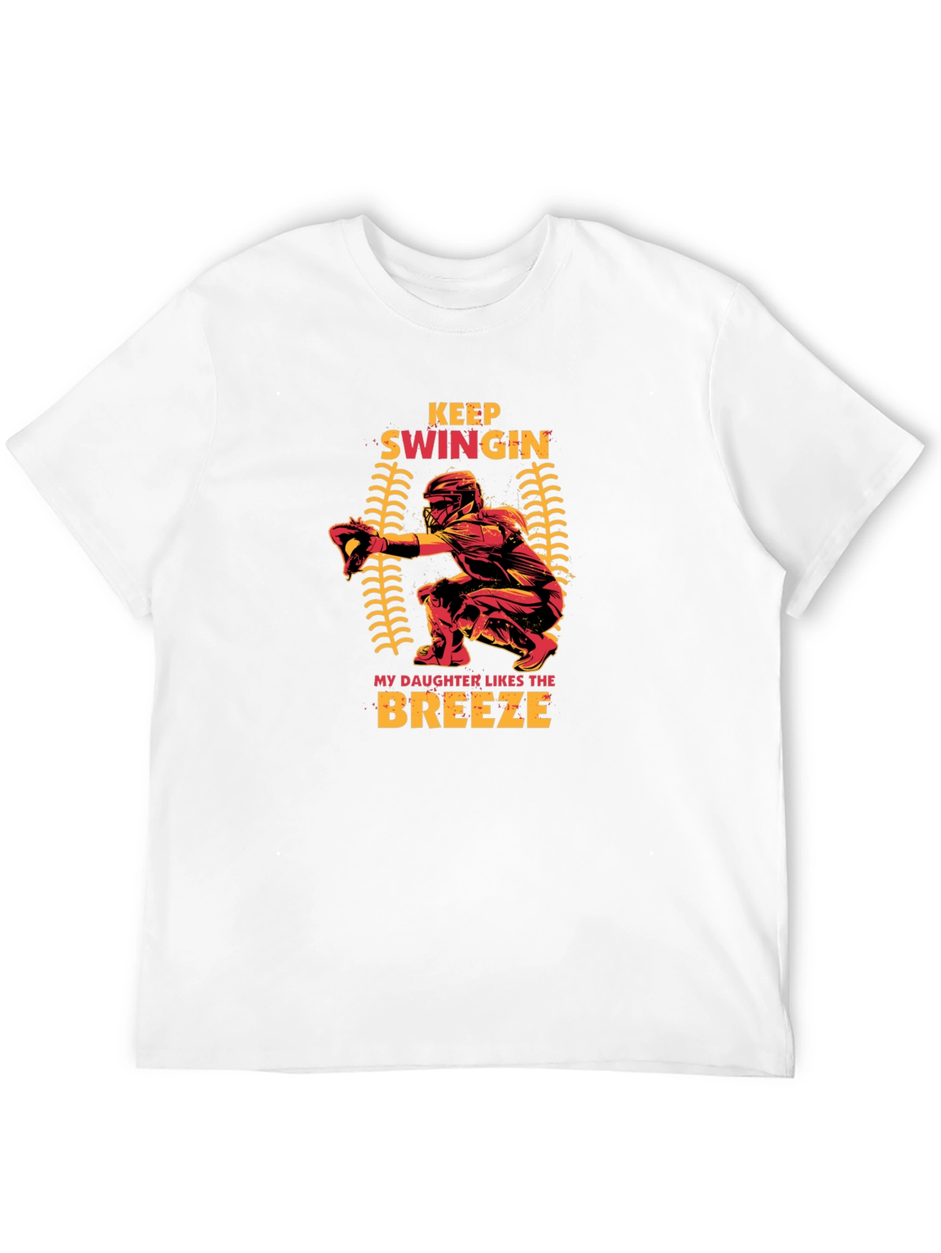 Keep Swingin Baseball Graphic T-Shirt