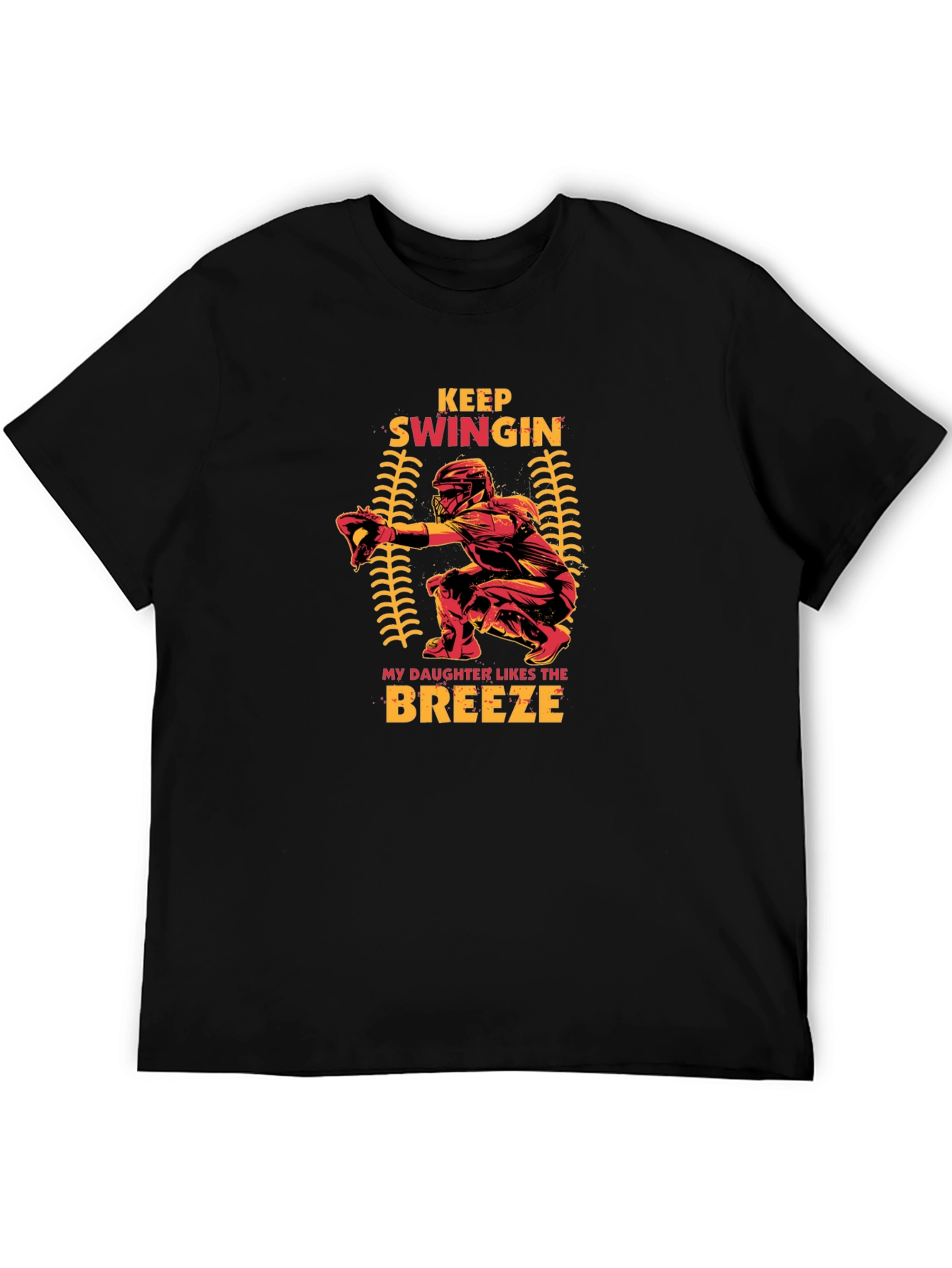 Keep Swingin Baseball Graphic T-Shirt