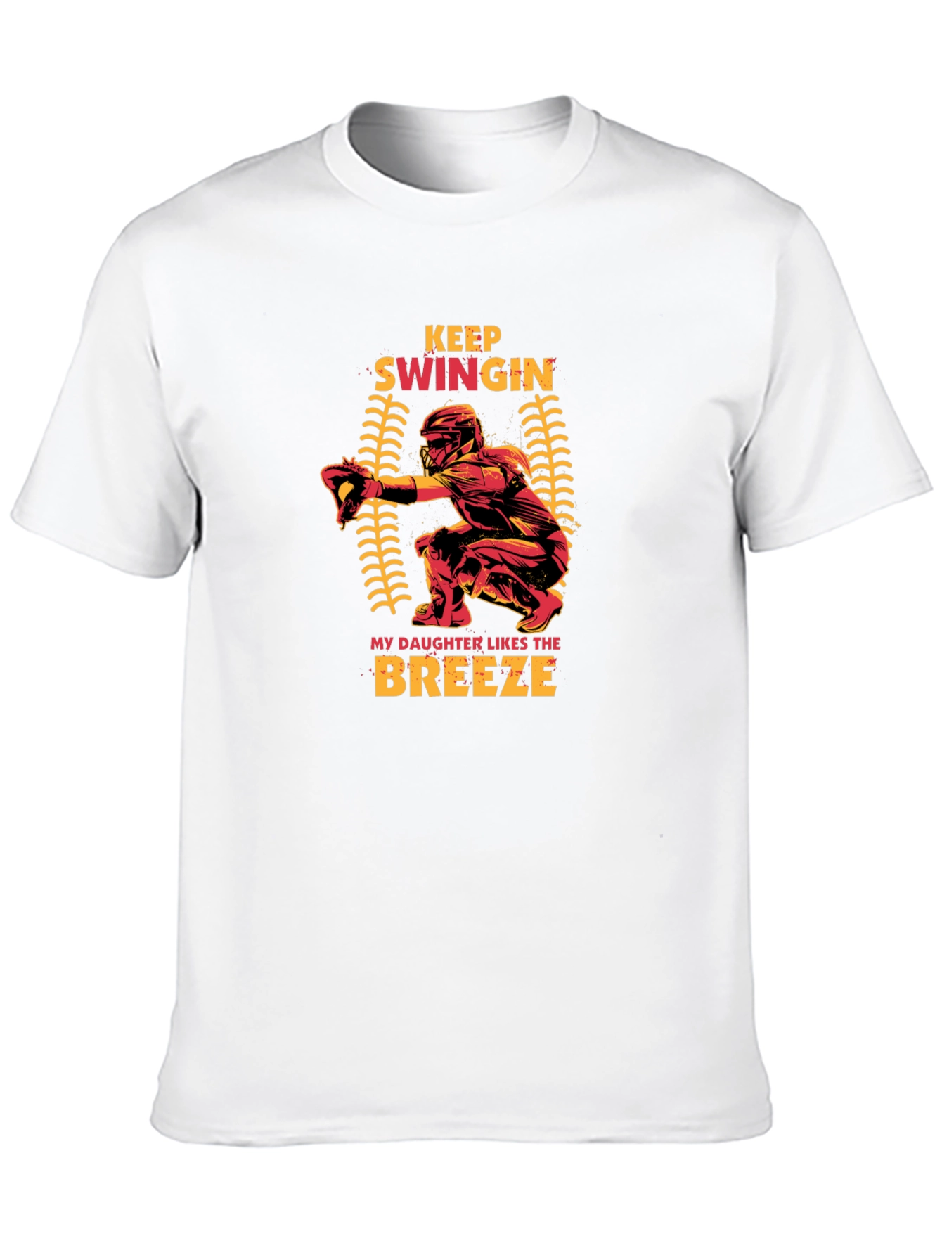 Keep Swingin Baseball Graphic T-Shirt
