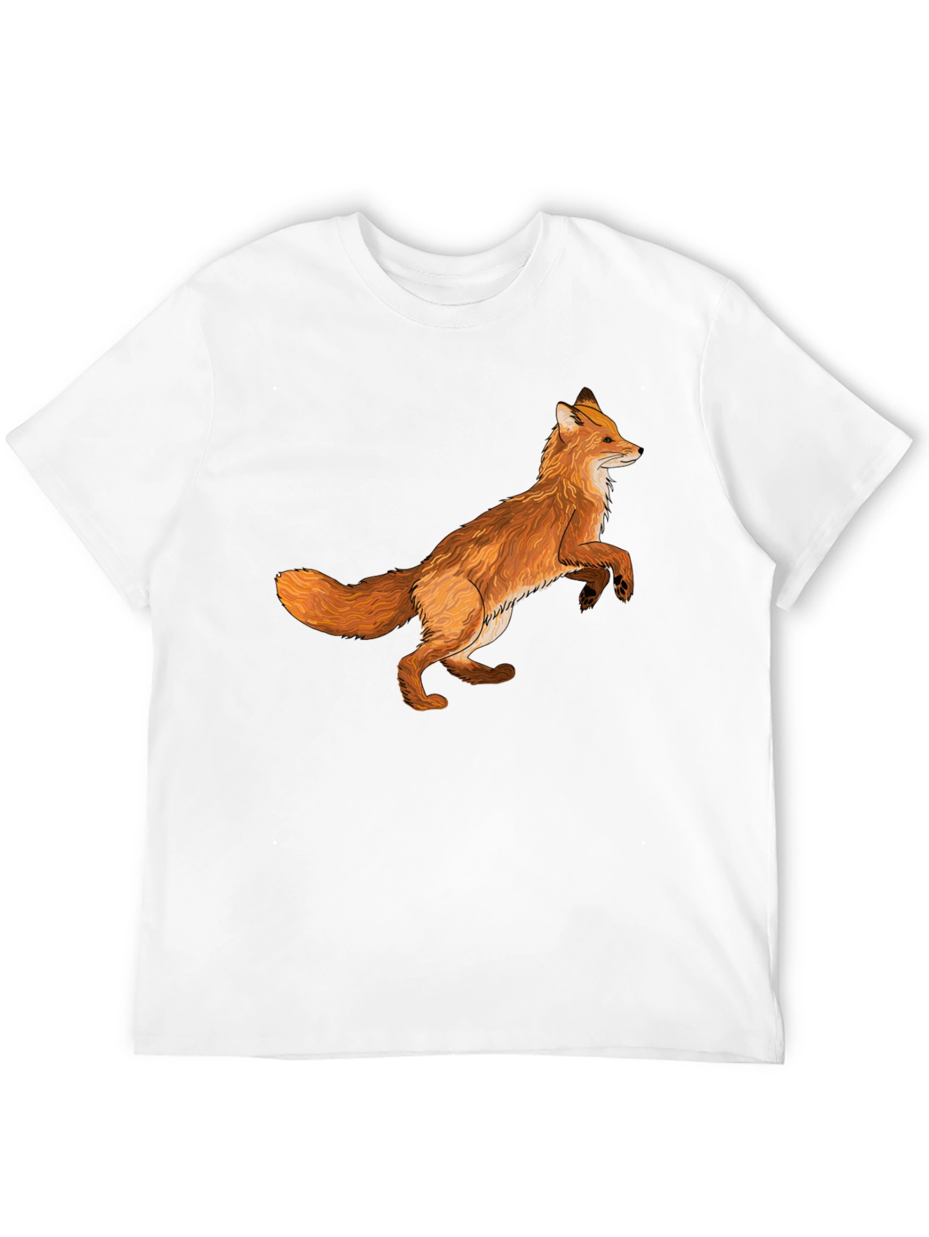 Fox Graphic T-Shirt - Stylish Animal Print Tee