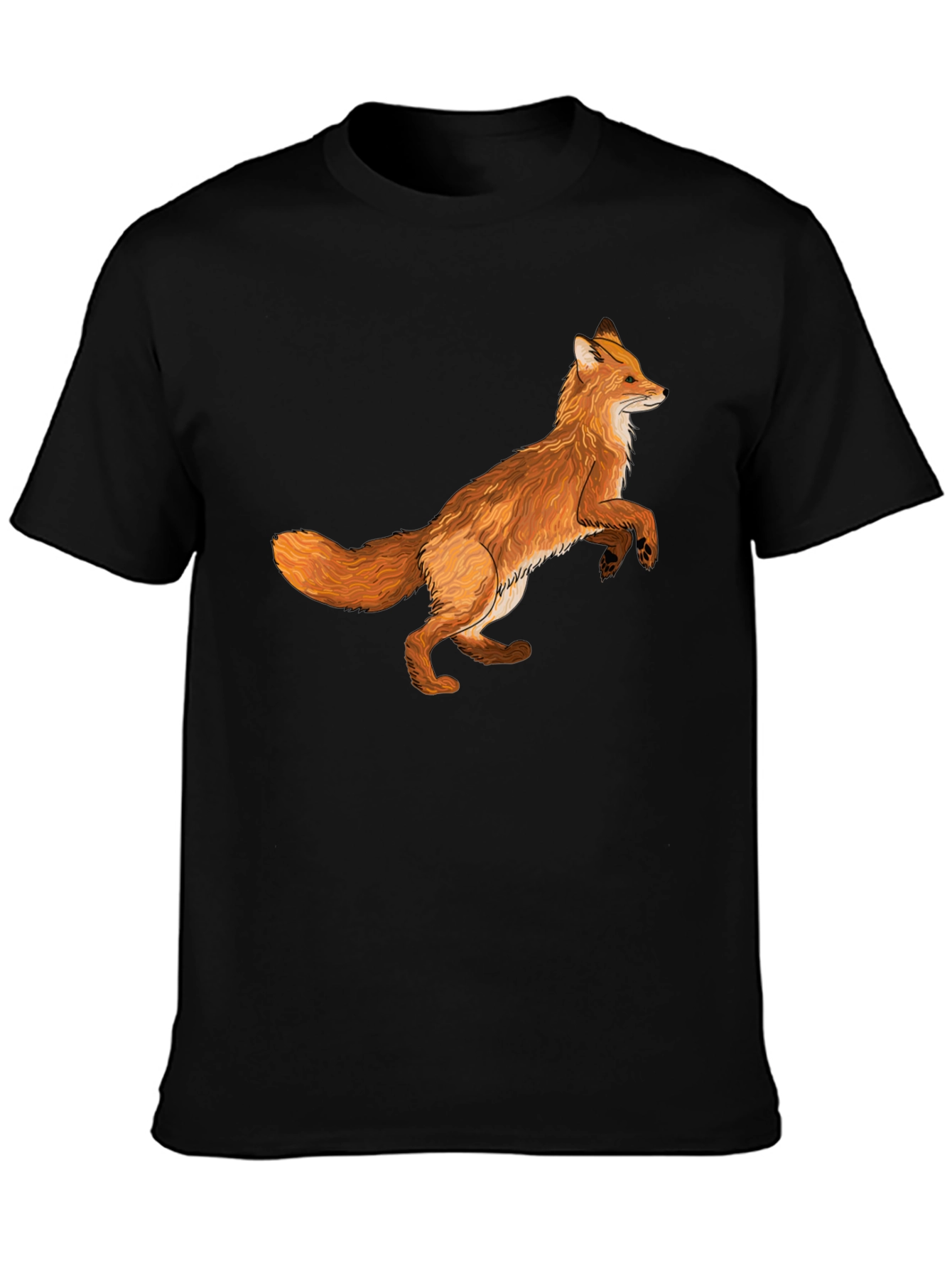 Fox Graphic T-Shirt - Stylish Animal Print Tee