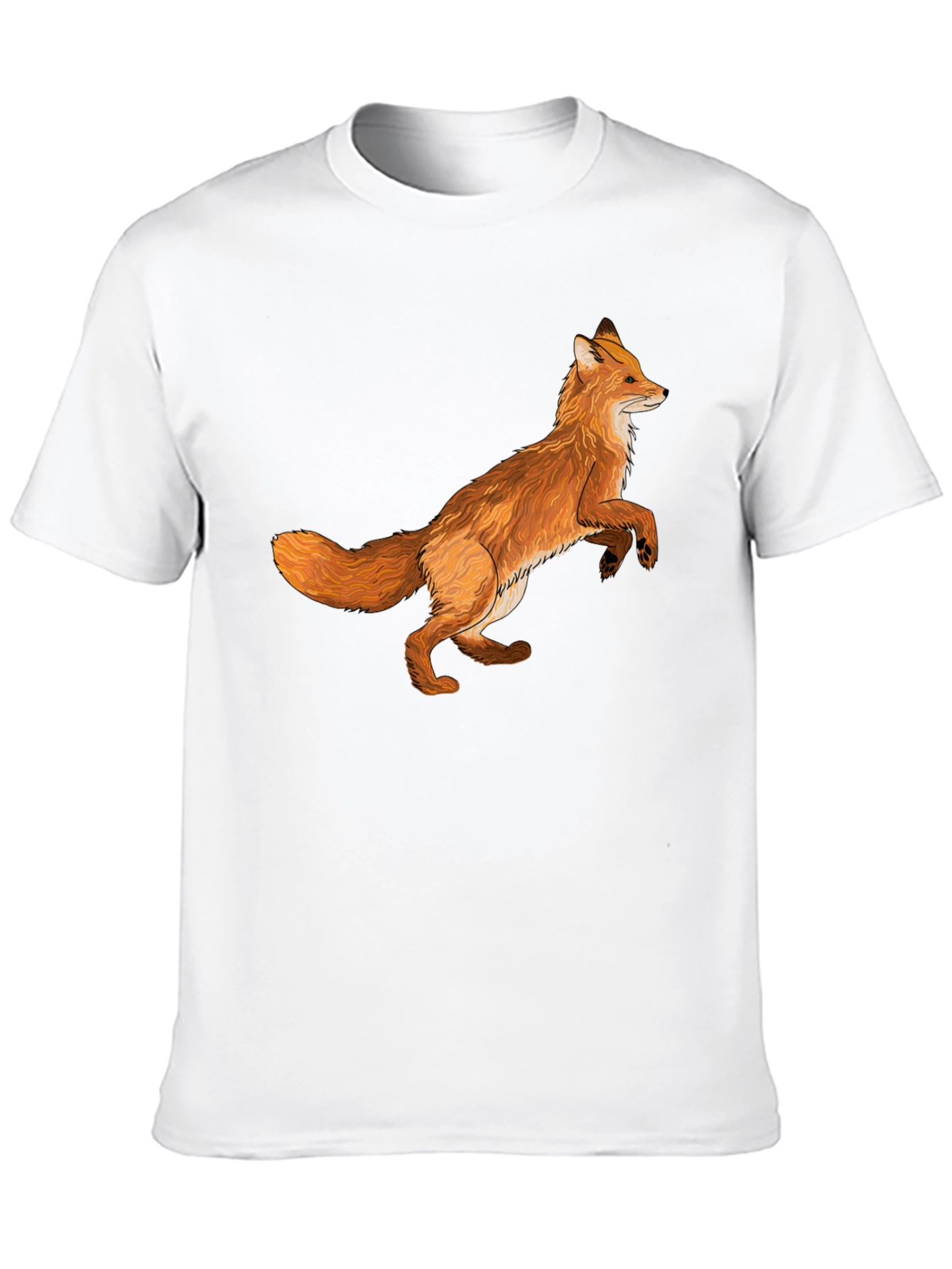 Fox Graphic T-Shirt - Stylish Animal Print Tee