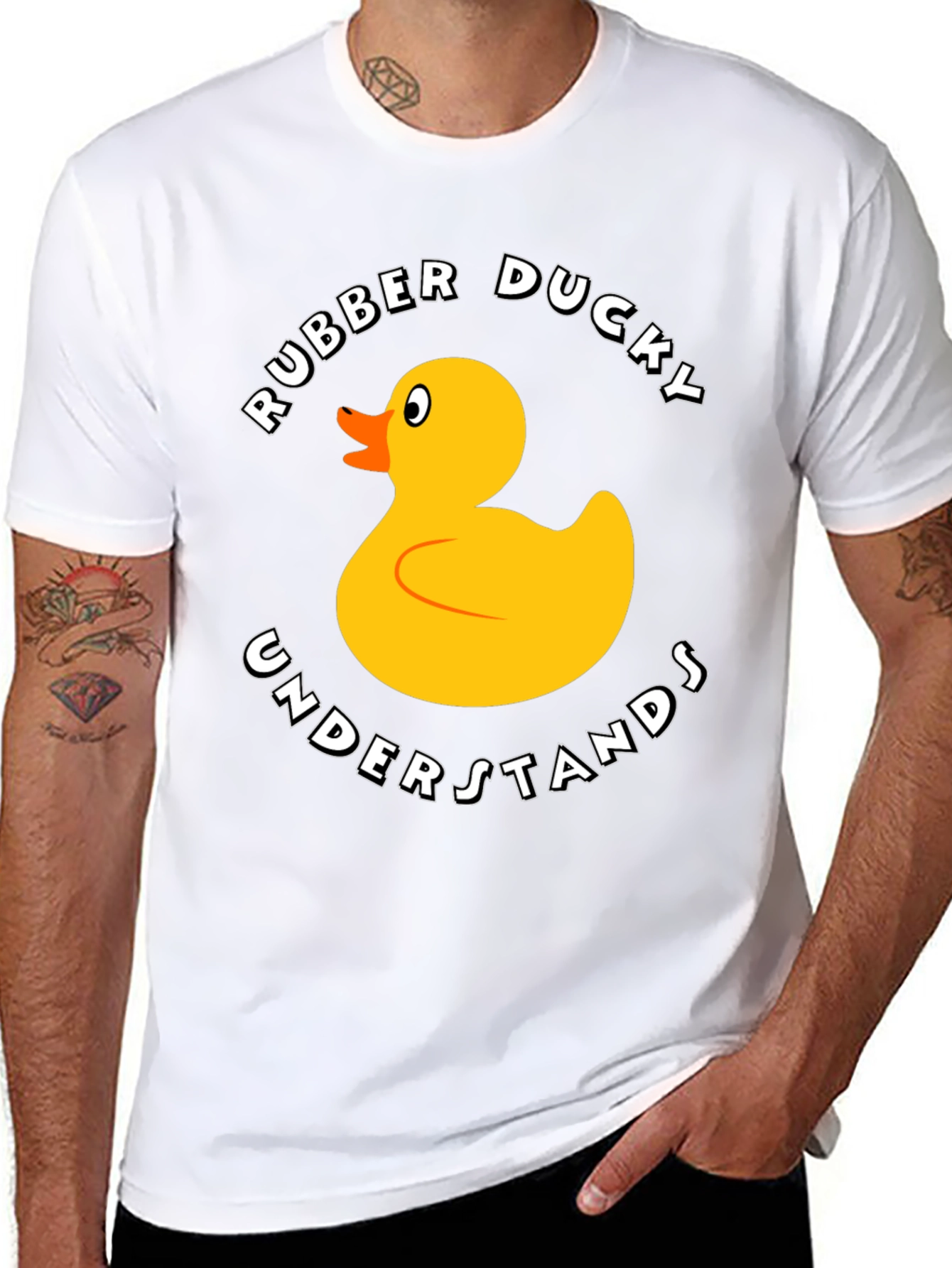 Rubber Ducky Graphic T-Shirt - Funny Cartoon Duck Tee