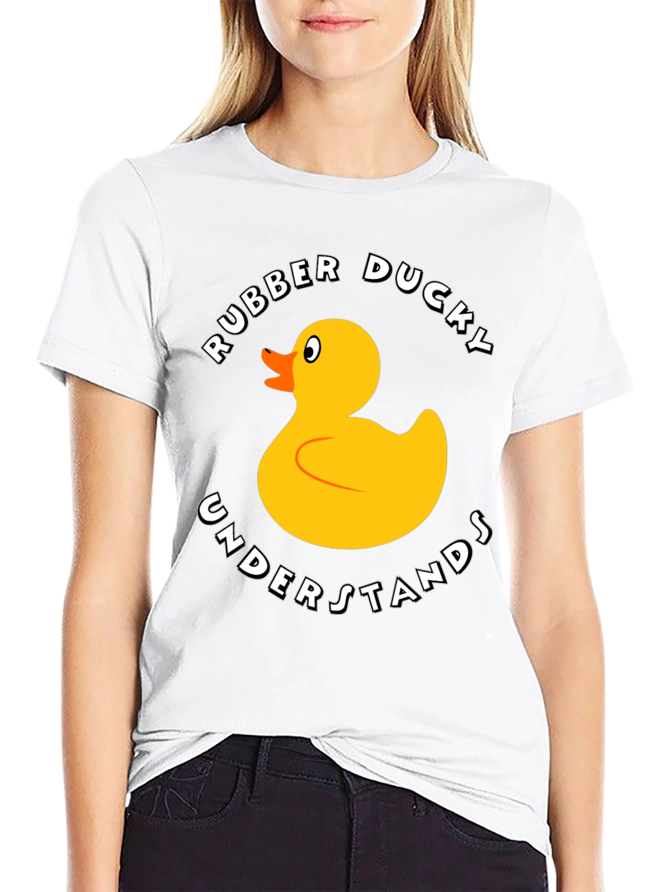 Rubber Ducky Graphic T-Shirt - Funny Cartoon Duck Tee