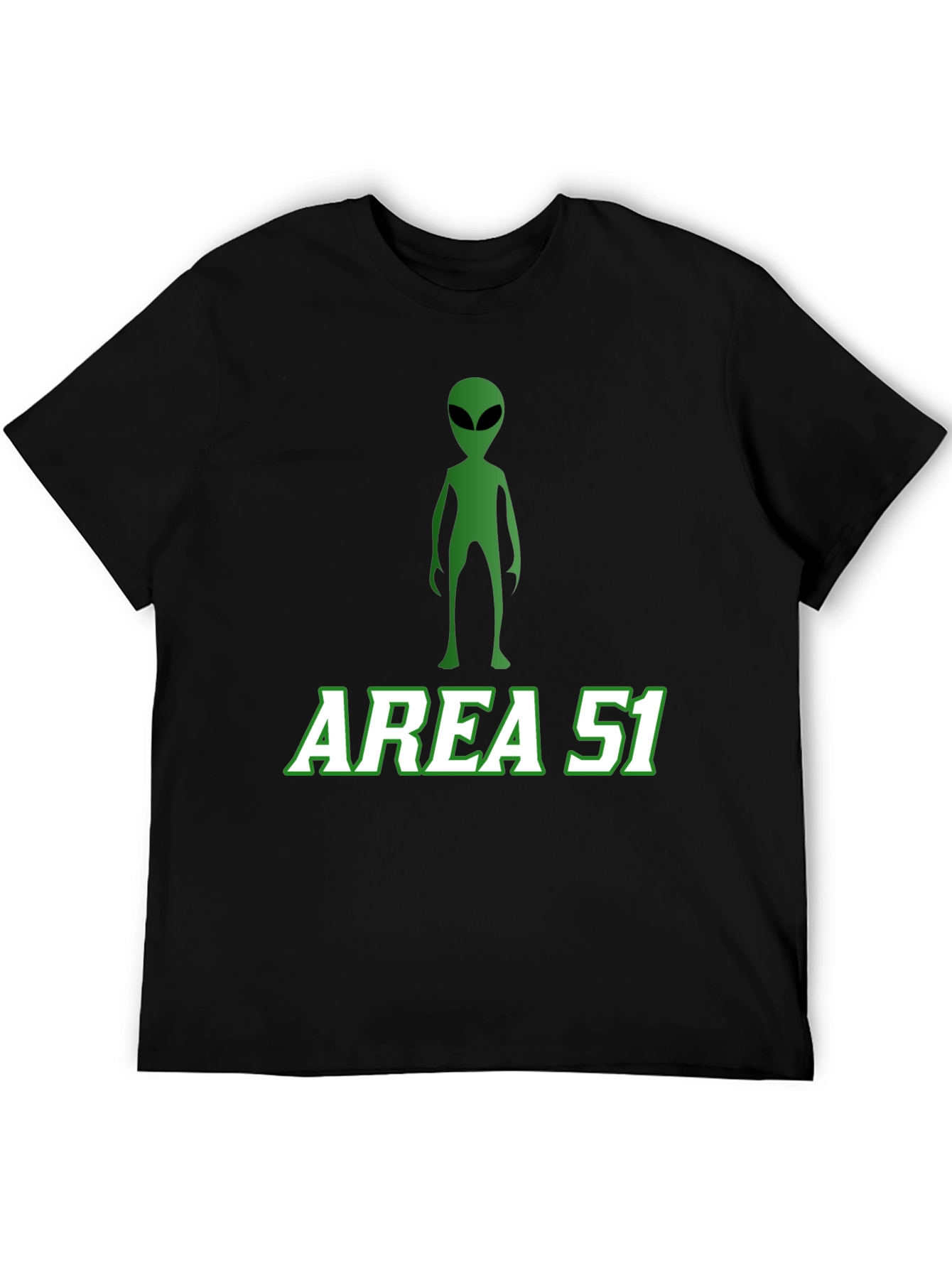 Area 51 Alien Graphic Tee - Black