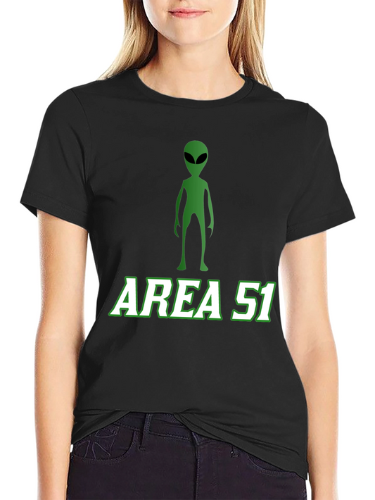 Area 51 Alien Graphic Tee - Black