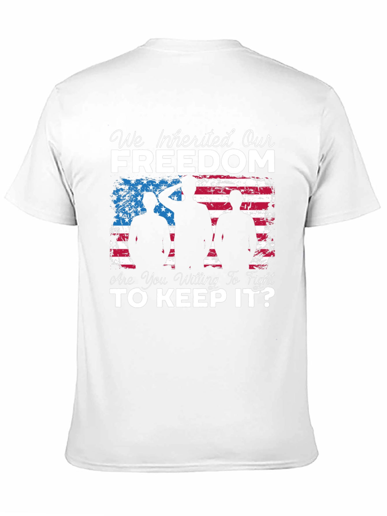 Freedom Graphic Tee - Patriotic Soldier Design