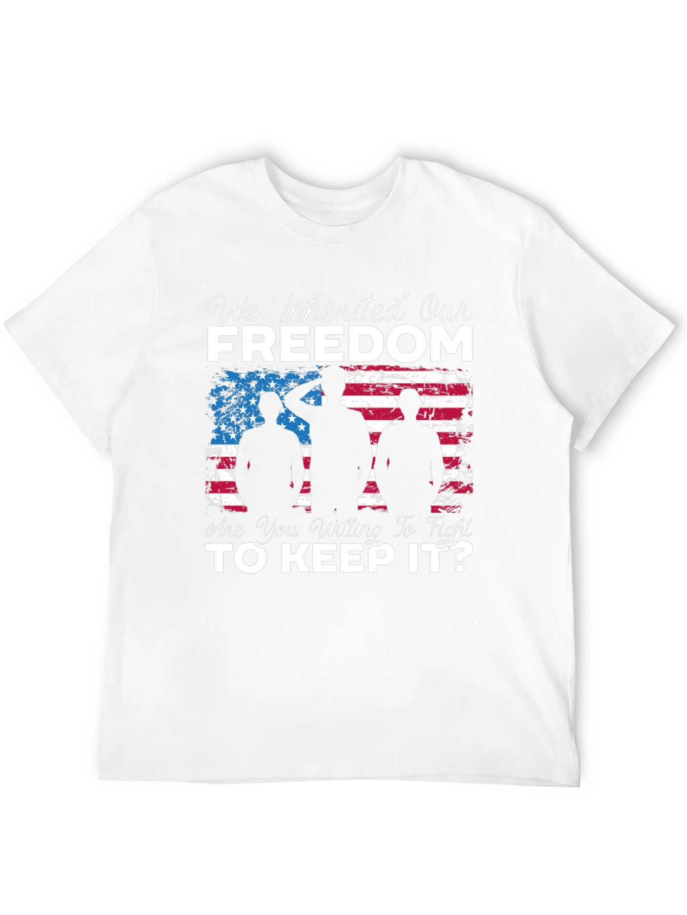 Freedom Graphic Tee - Patriotic Soldier Design