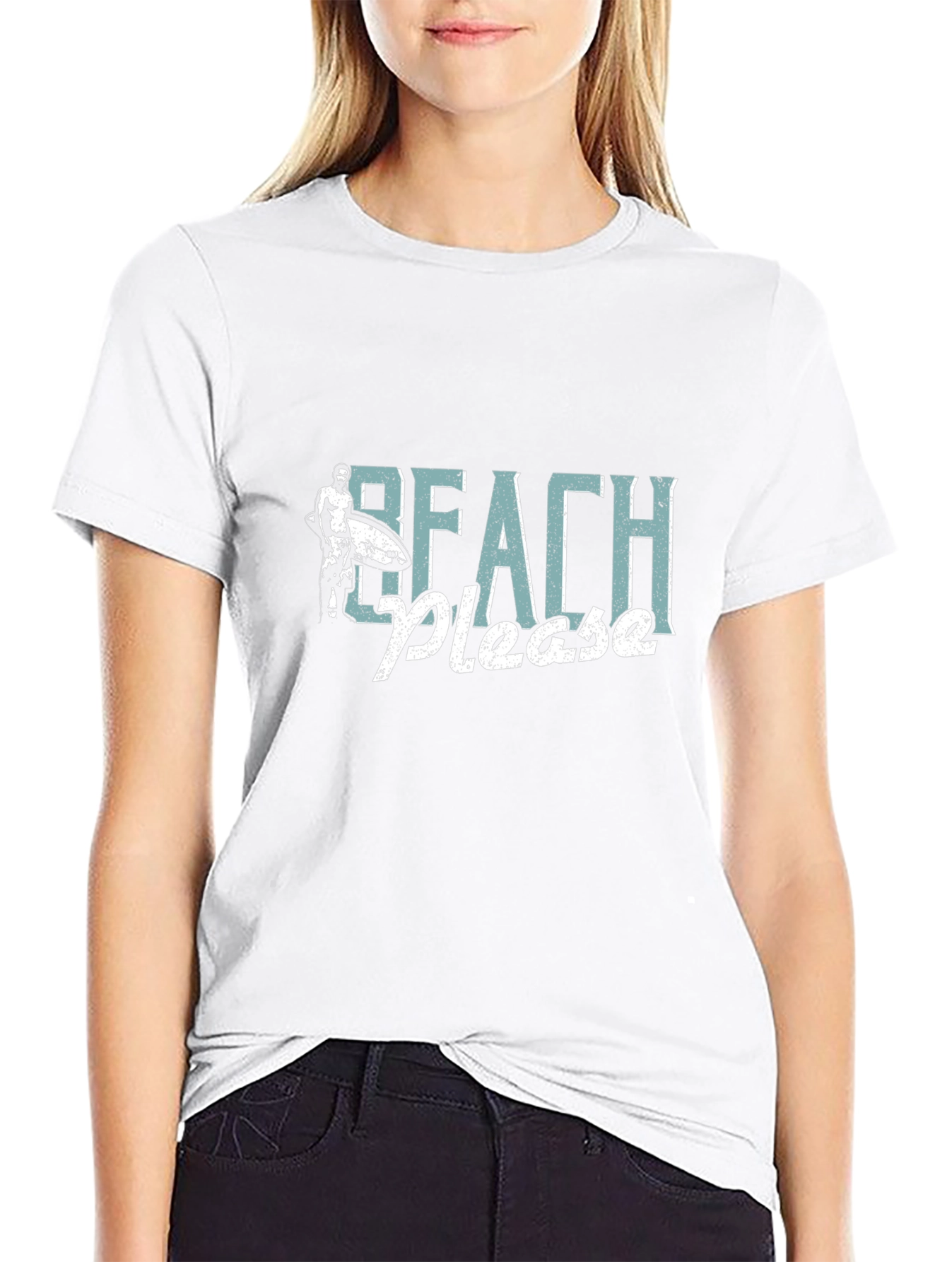Beach Please Mens Graphic T-Shirt