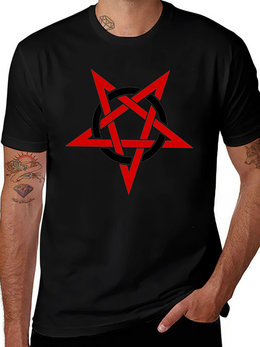 Pentagram Graphic Tee - Bold Statement Shirt