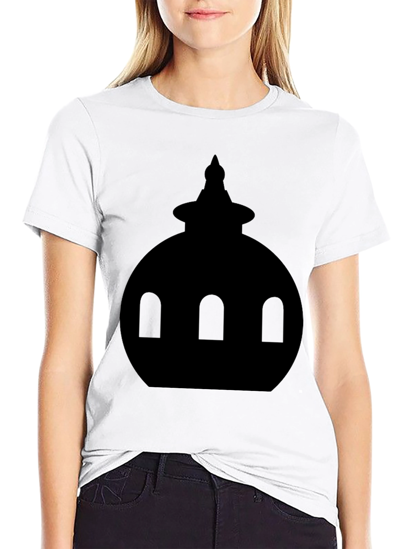 Dome Silhouette Graphic Tee - Black