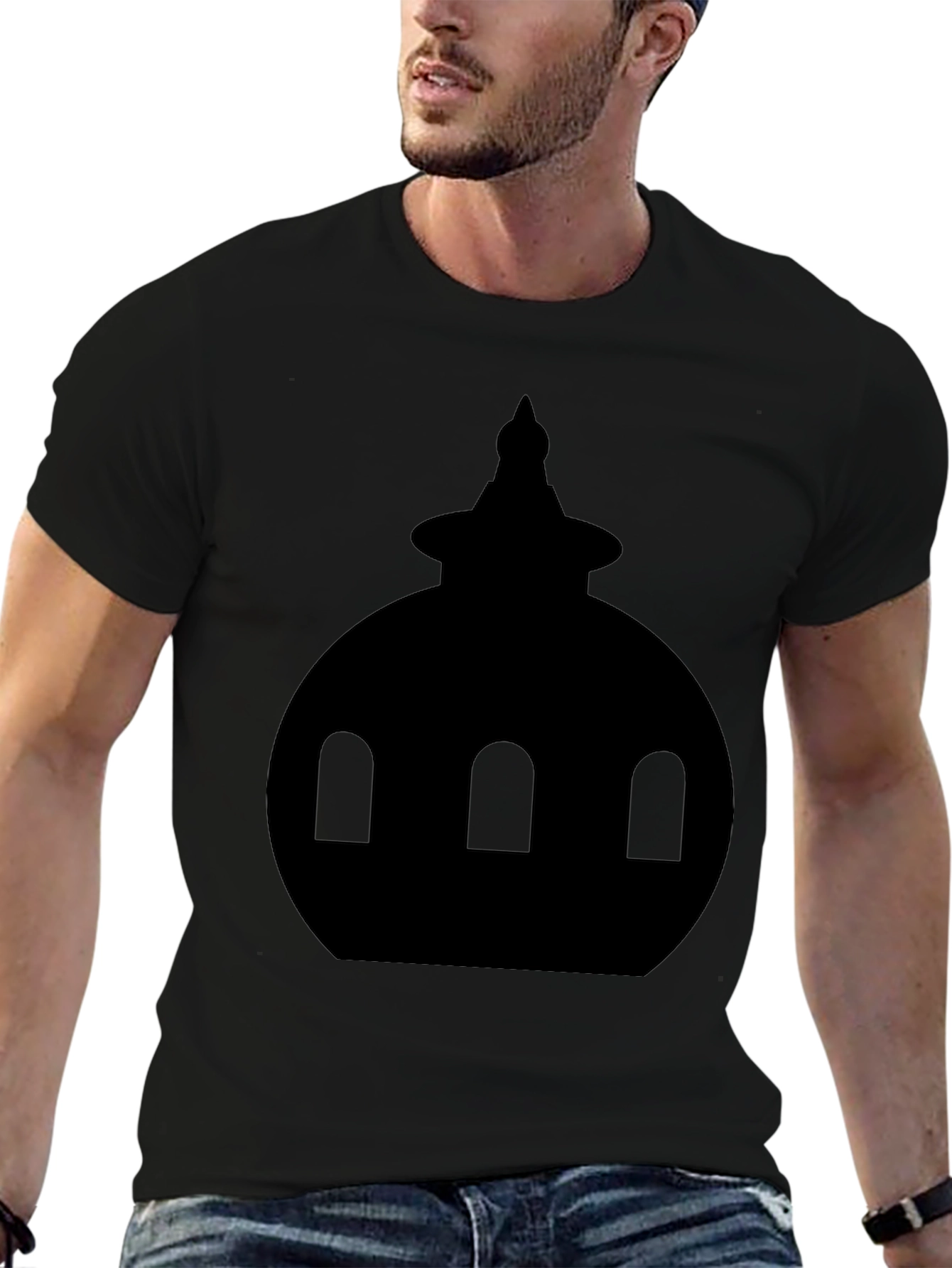 Dome Silhouette Graphic Tee - Black