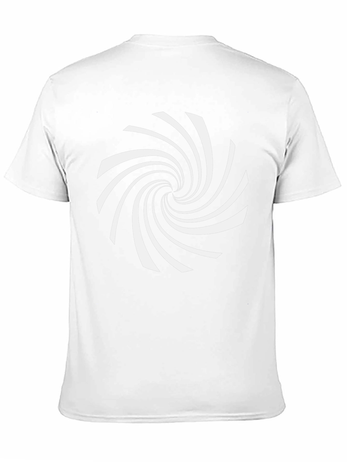Hypnotic Spiral Graphic Tee - Modern Black T-Shirt