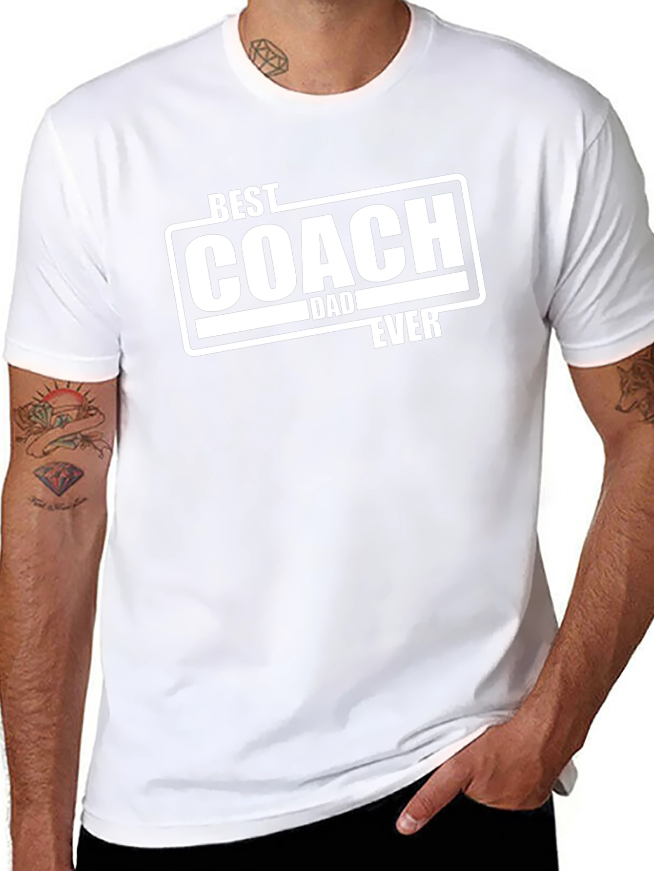 Best Coach Dad Ever T-Shirt - Fathers Day Gift