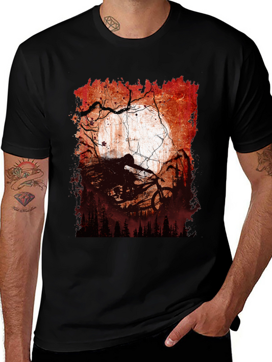 Mountain Bike Moon Graphic Tee