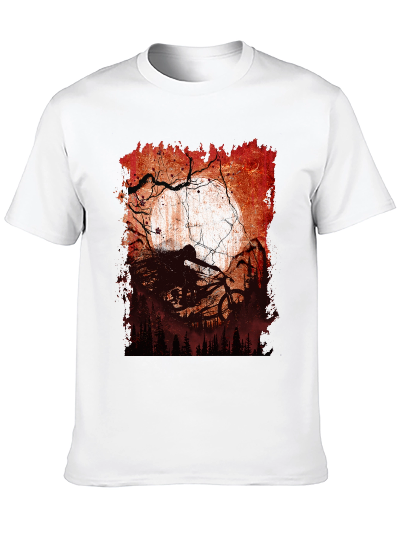 Mountain Bike Moon Graphic Tee