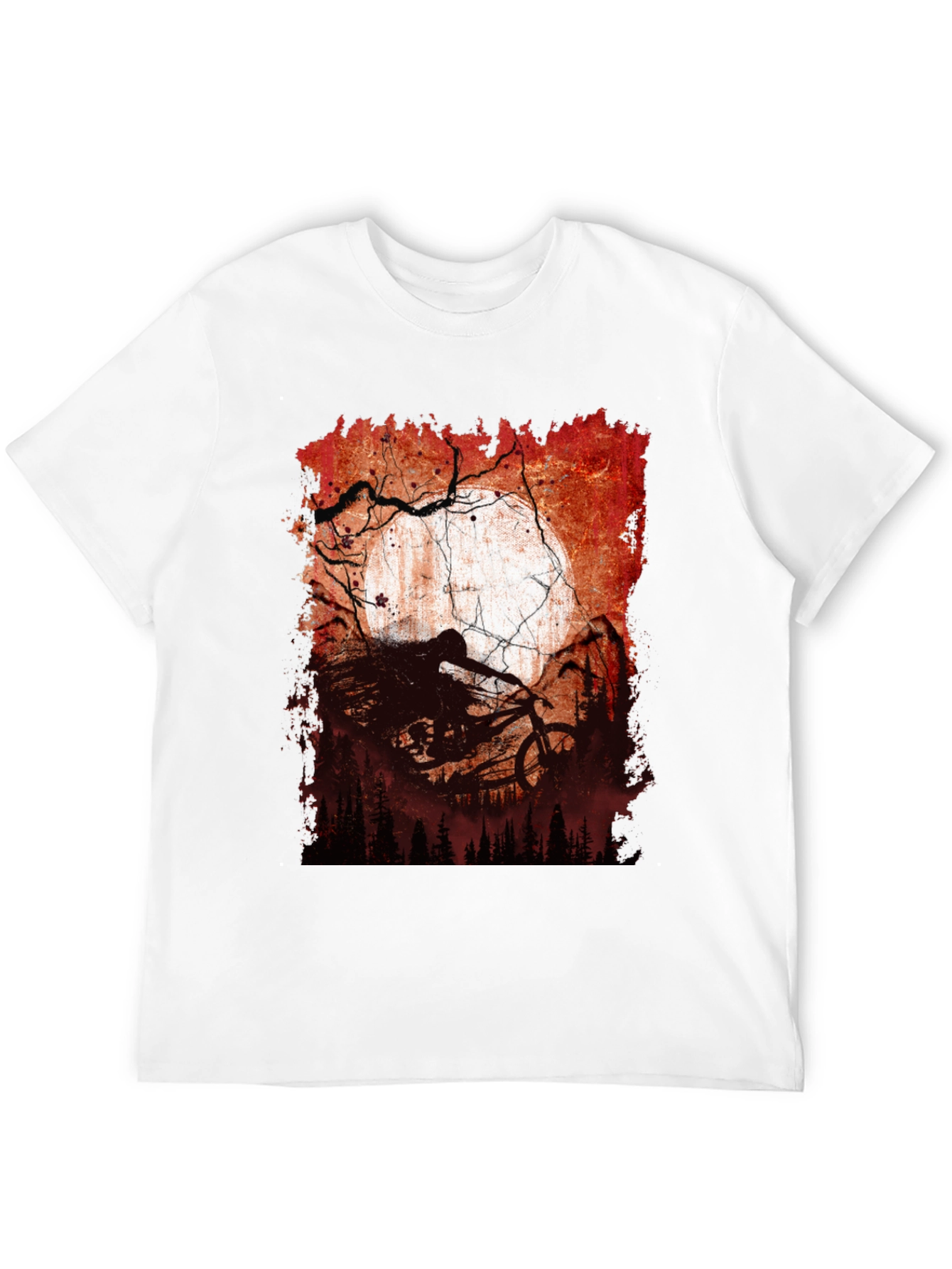 Mountain Bike Moon Graphic Tee