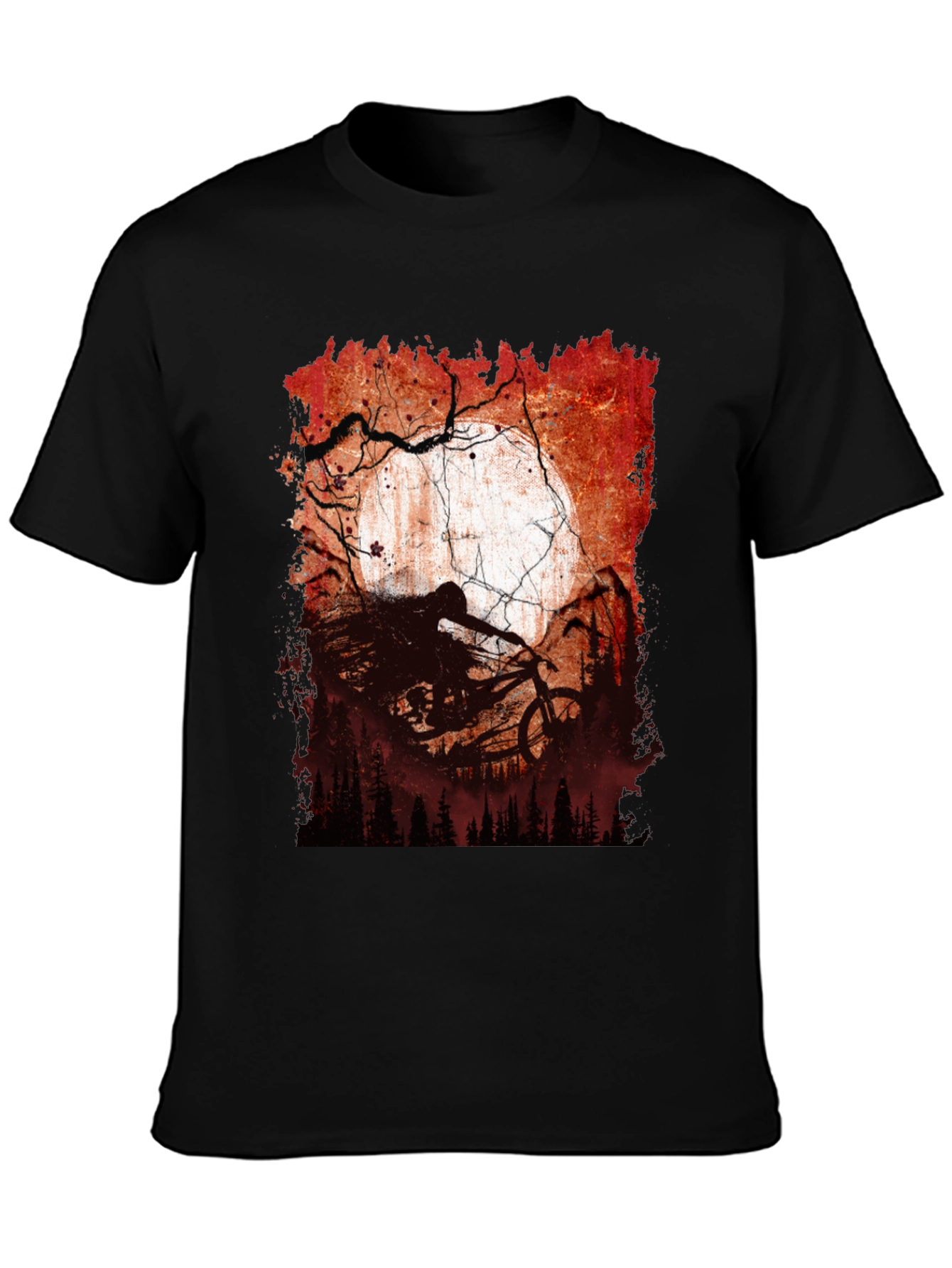 Mountain Bike Moon Graphic Tee