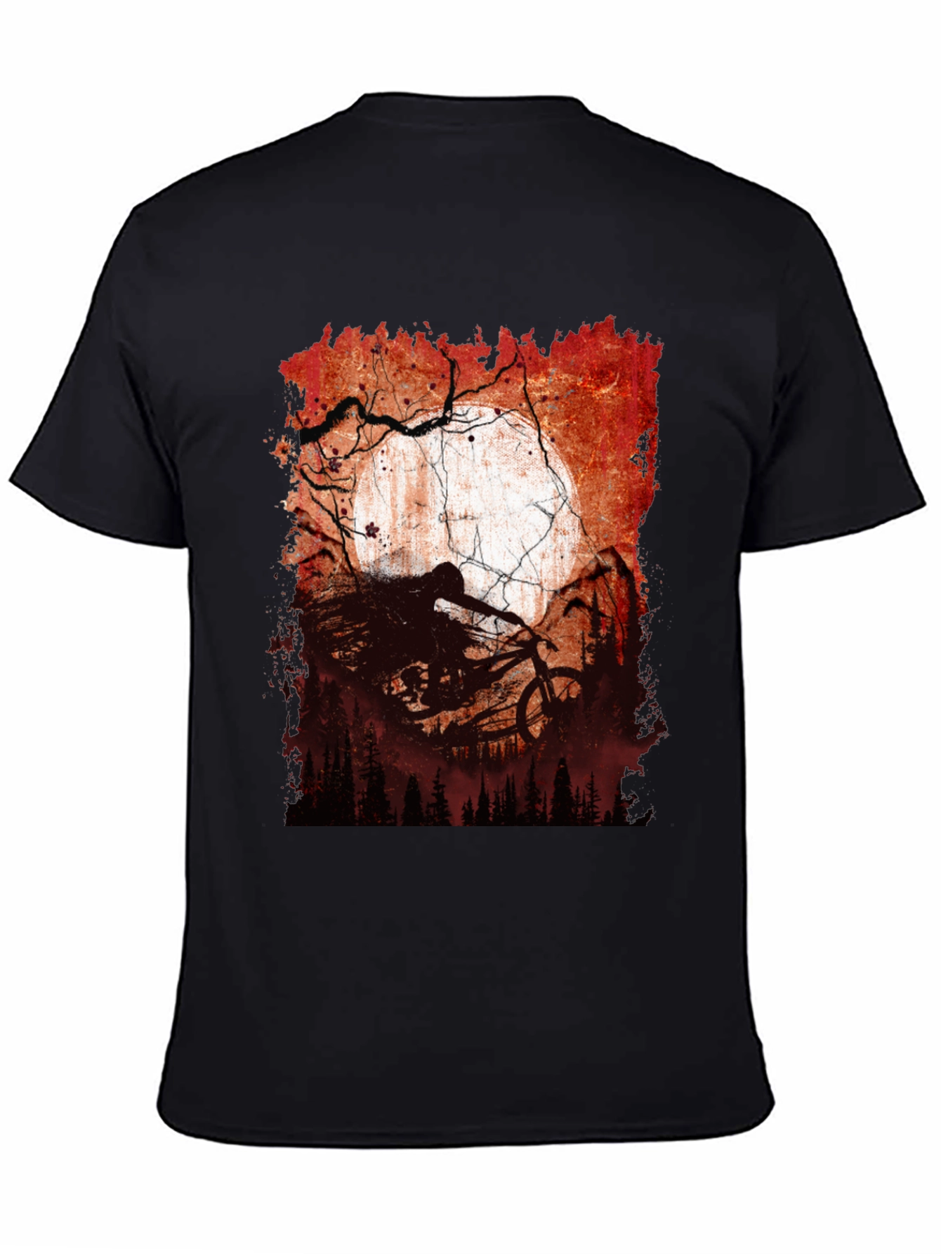 Mountain Bike Moon Graphic Tee