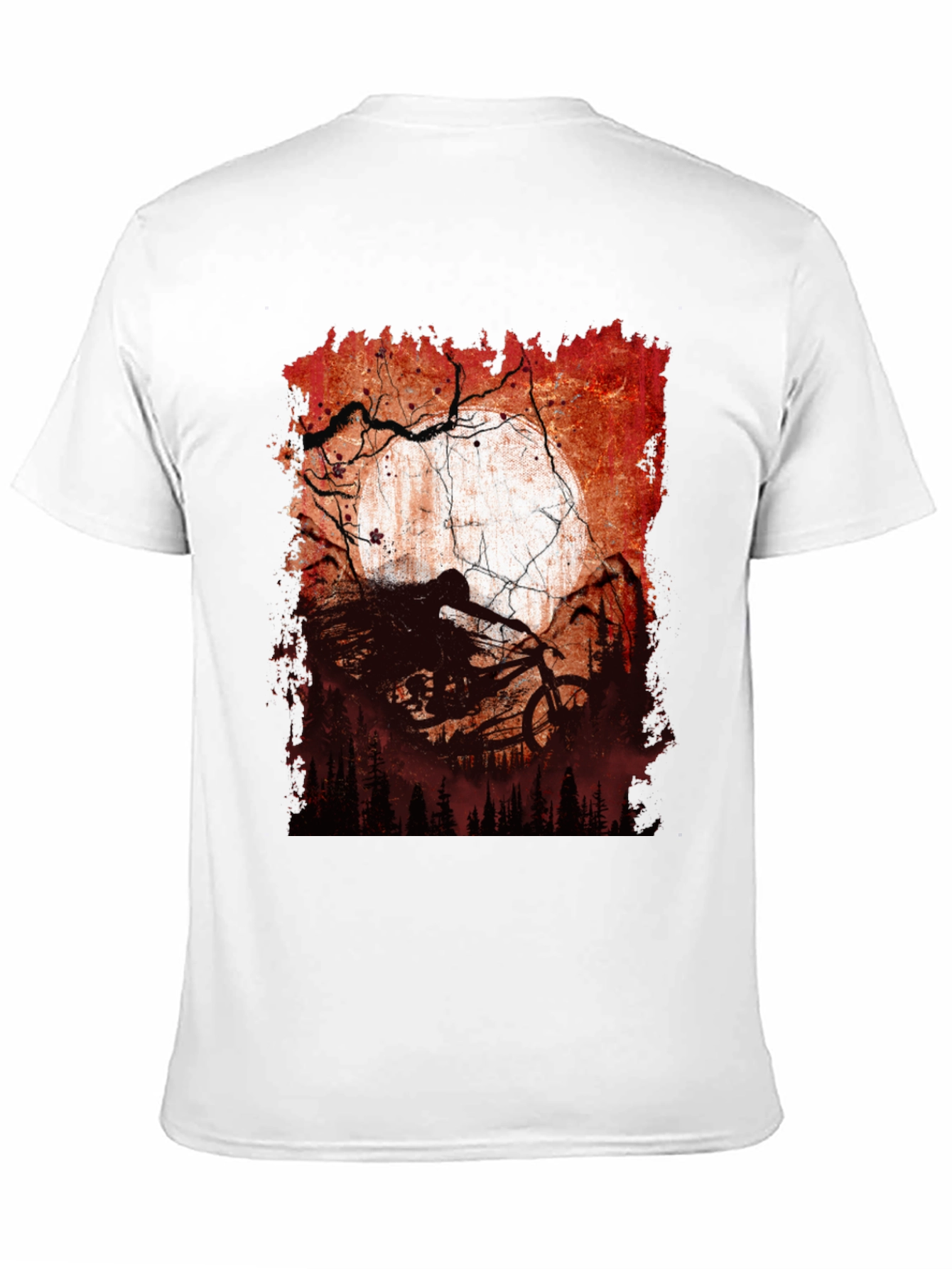 Mountain Bike Moon Graphic Tee