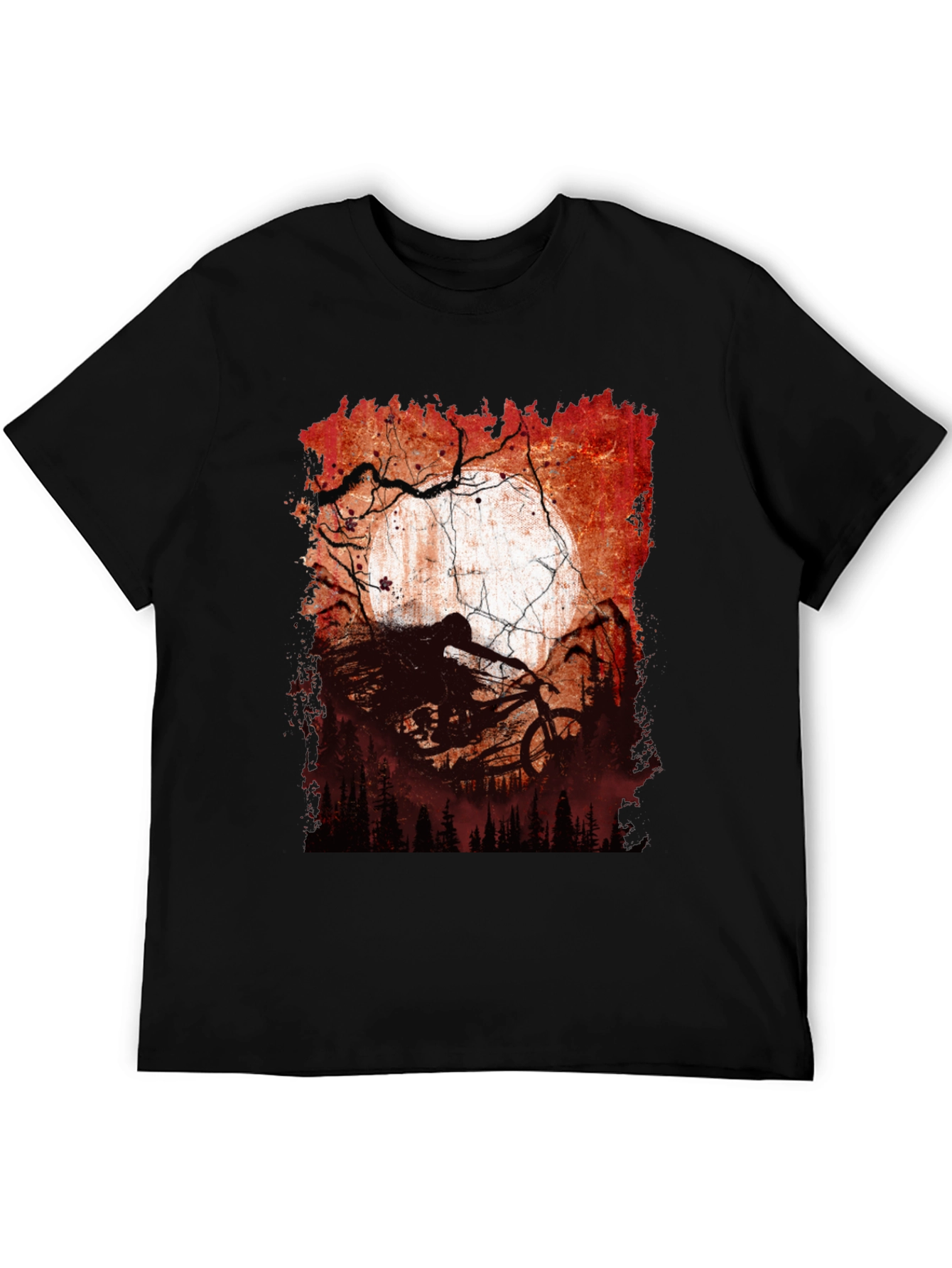 Mountain Bike Moon Graphic Tee
