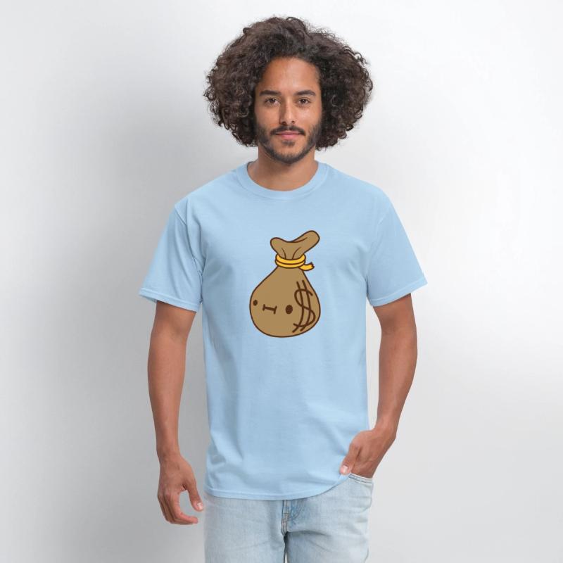 face dollar money sack