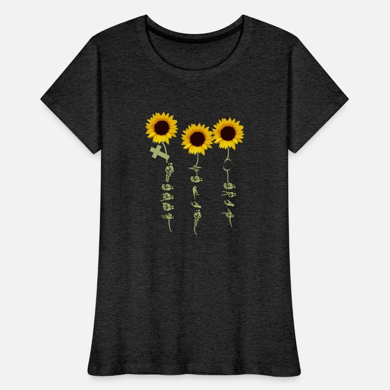 Faith Hope Love Sunflower Shirt Gift For Hand Sign