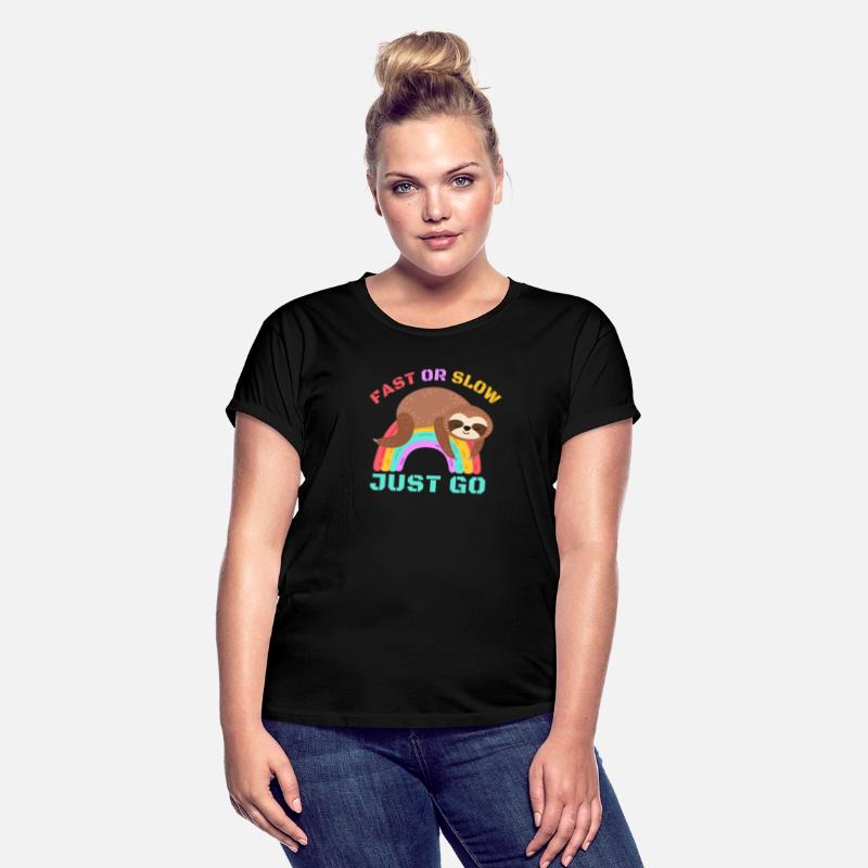 FAST OR SLOW JUST GO SLOTH RAINBOW