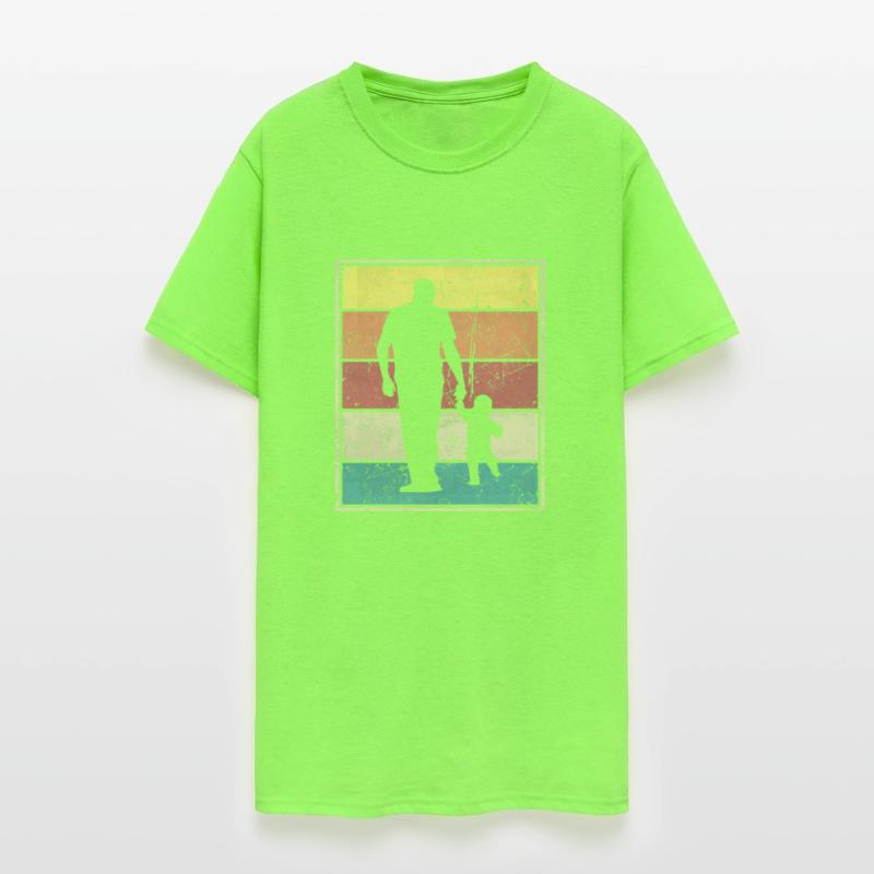 Father And Baby Toddler Retro Vintage Stripes