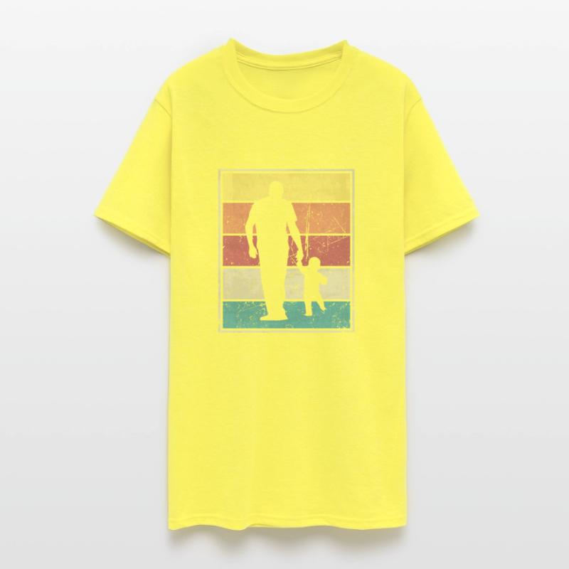 Father And Baby Toddler Retro Vintage Stripes