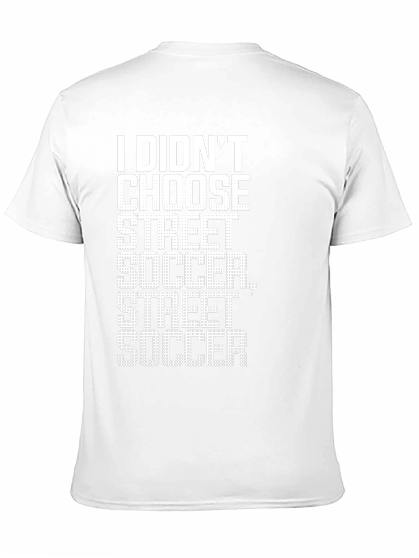 Street Soccer Graphic Tee - Black Cotton Shirt