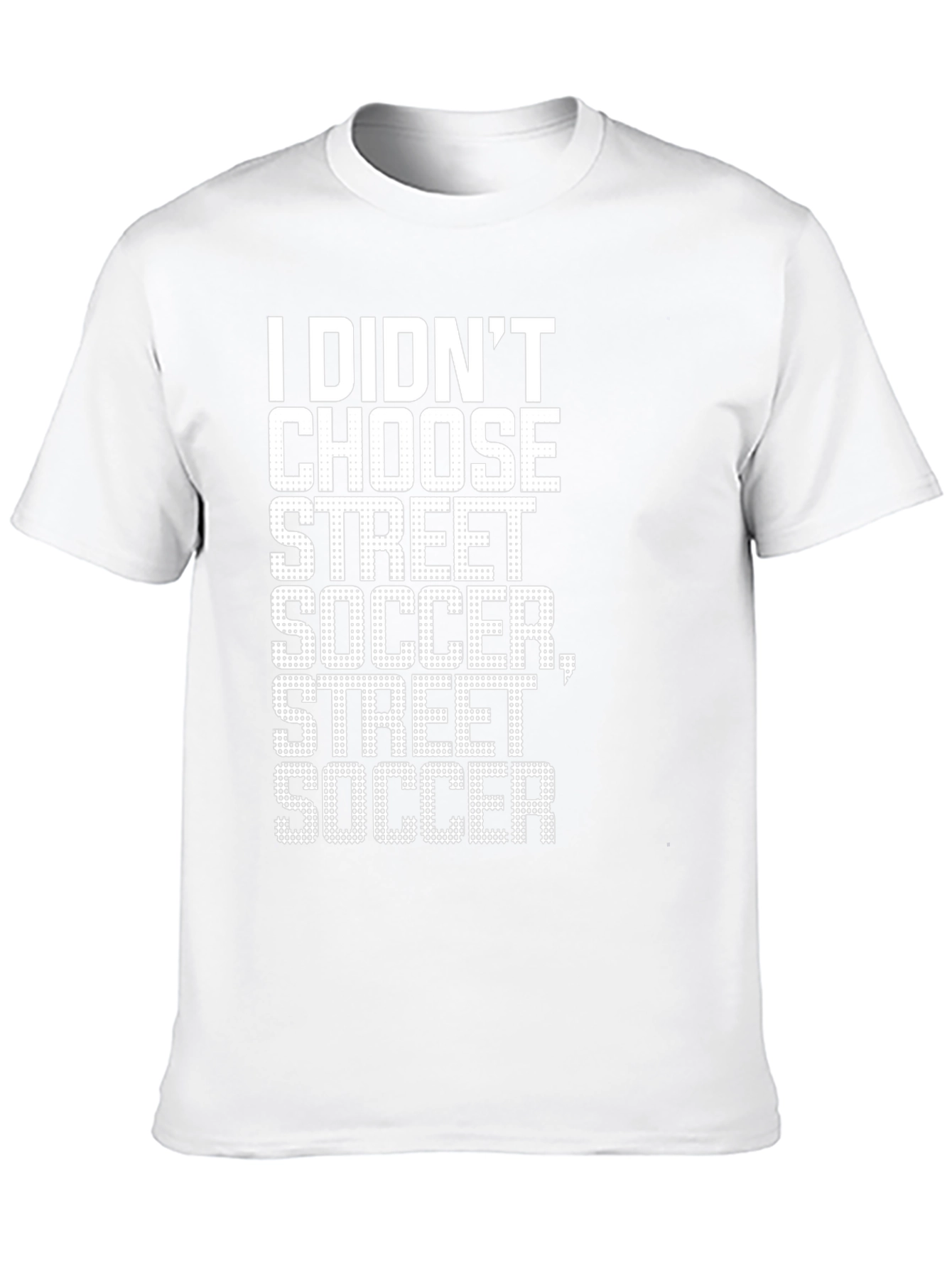 Street Soccer Graphic Tee - Black Cotton Shirt