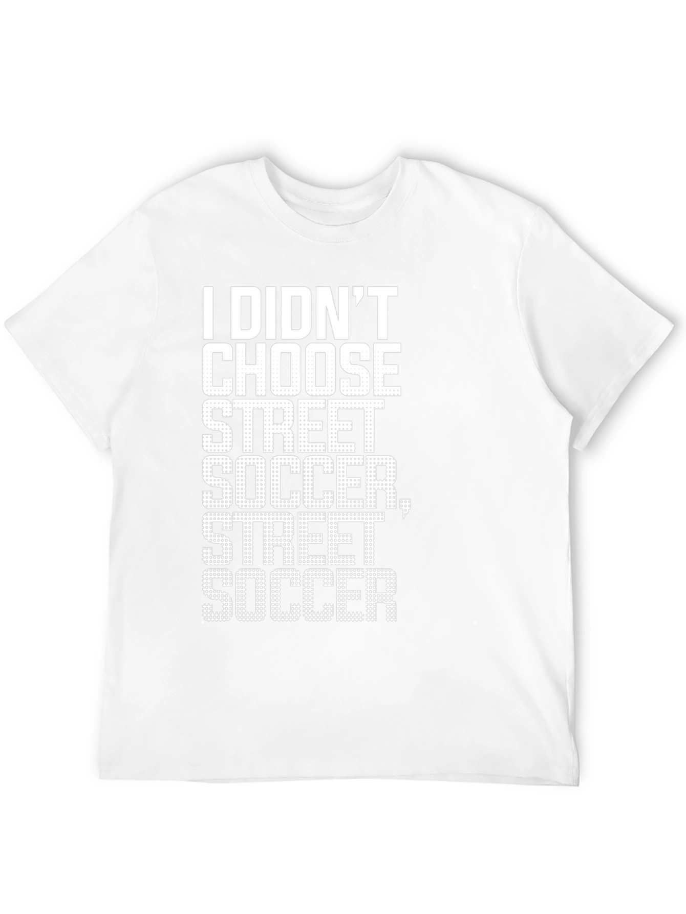 Street Soccer Graphic Tee - Black Cotton Shirt