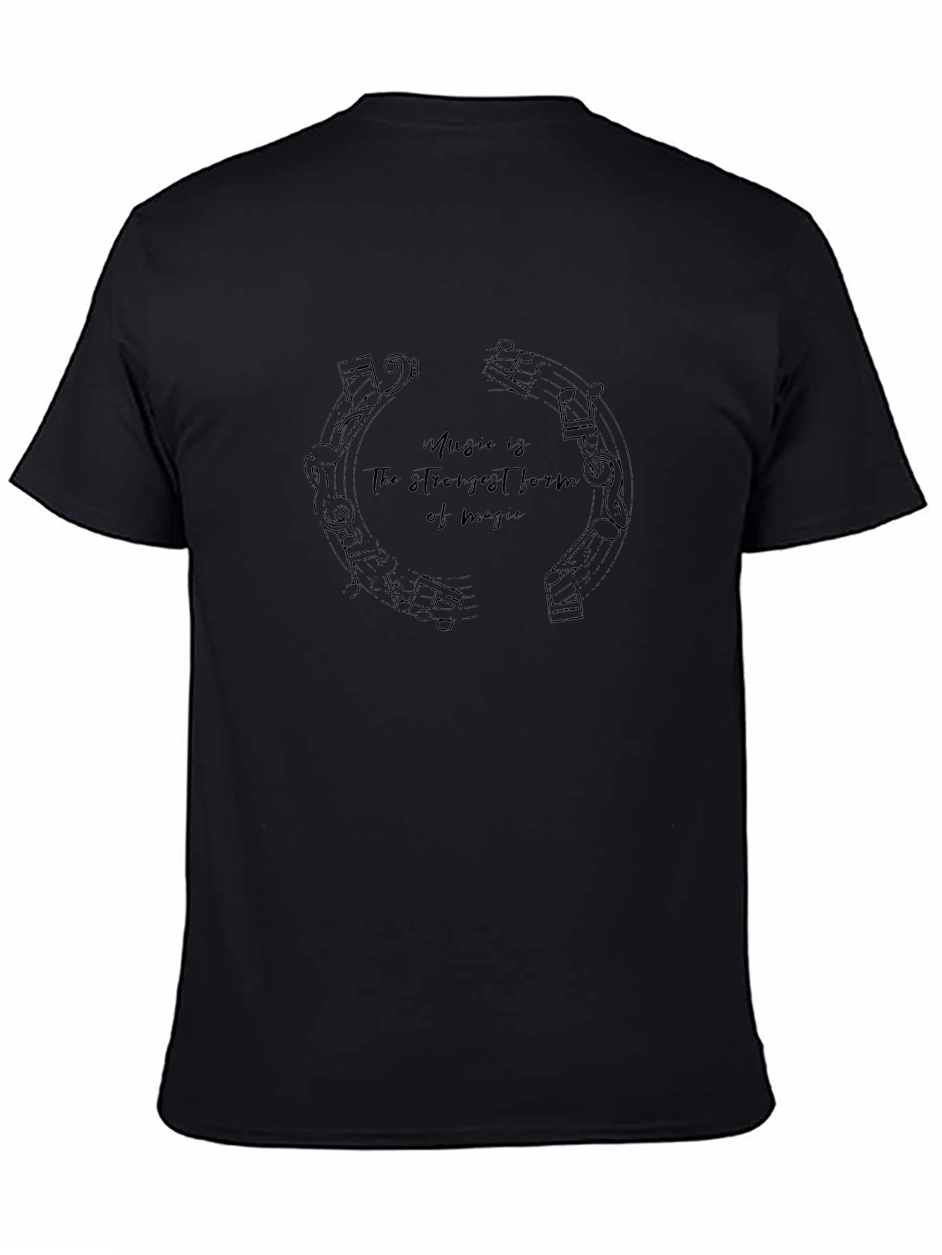 Music is Magic Black Graphic Tee