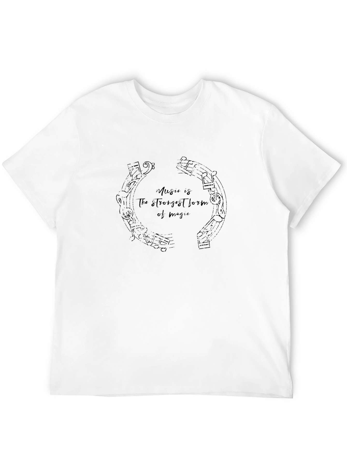 Music is Magic Black Graphic Tee