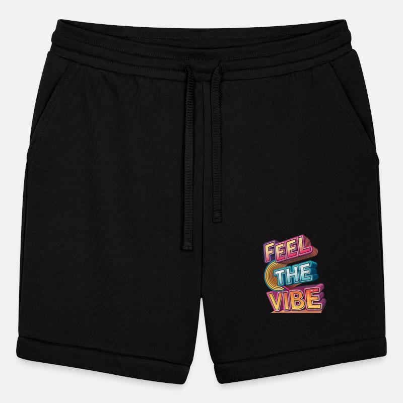Feel the Vibe – Glitchy 3D Typography T-Shirt