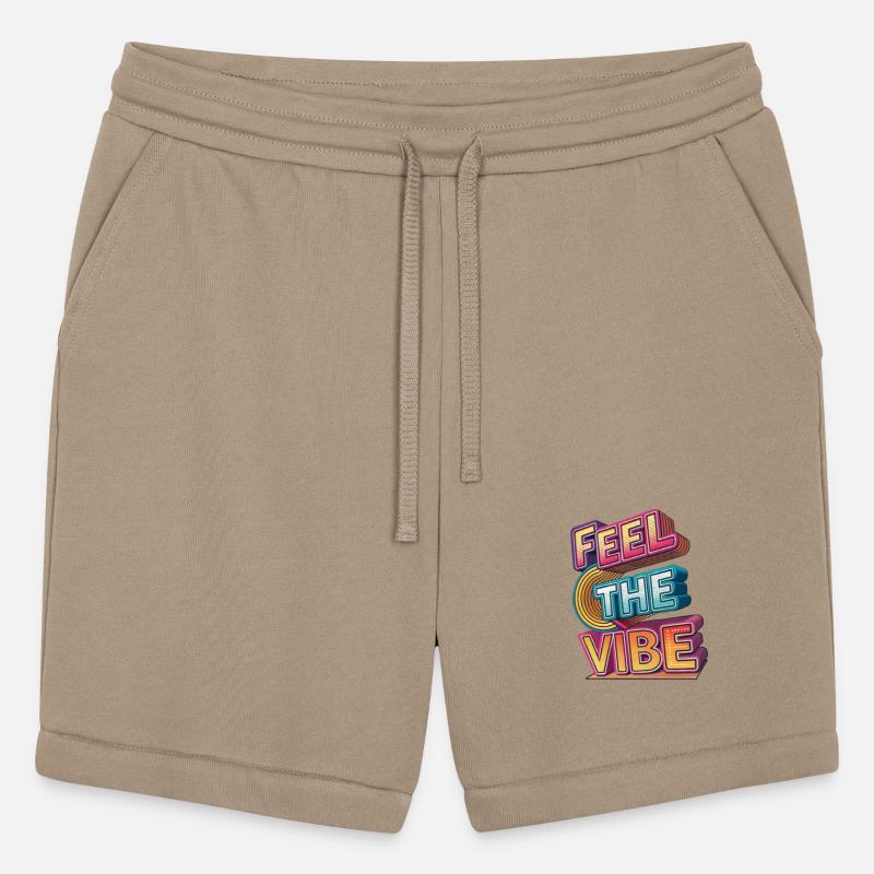 Feel the Vibe – Glitchy 3D Typography T-Shirt
