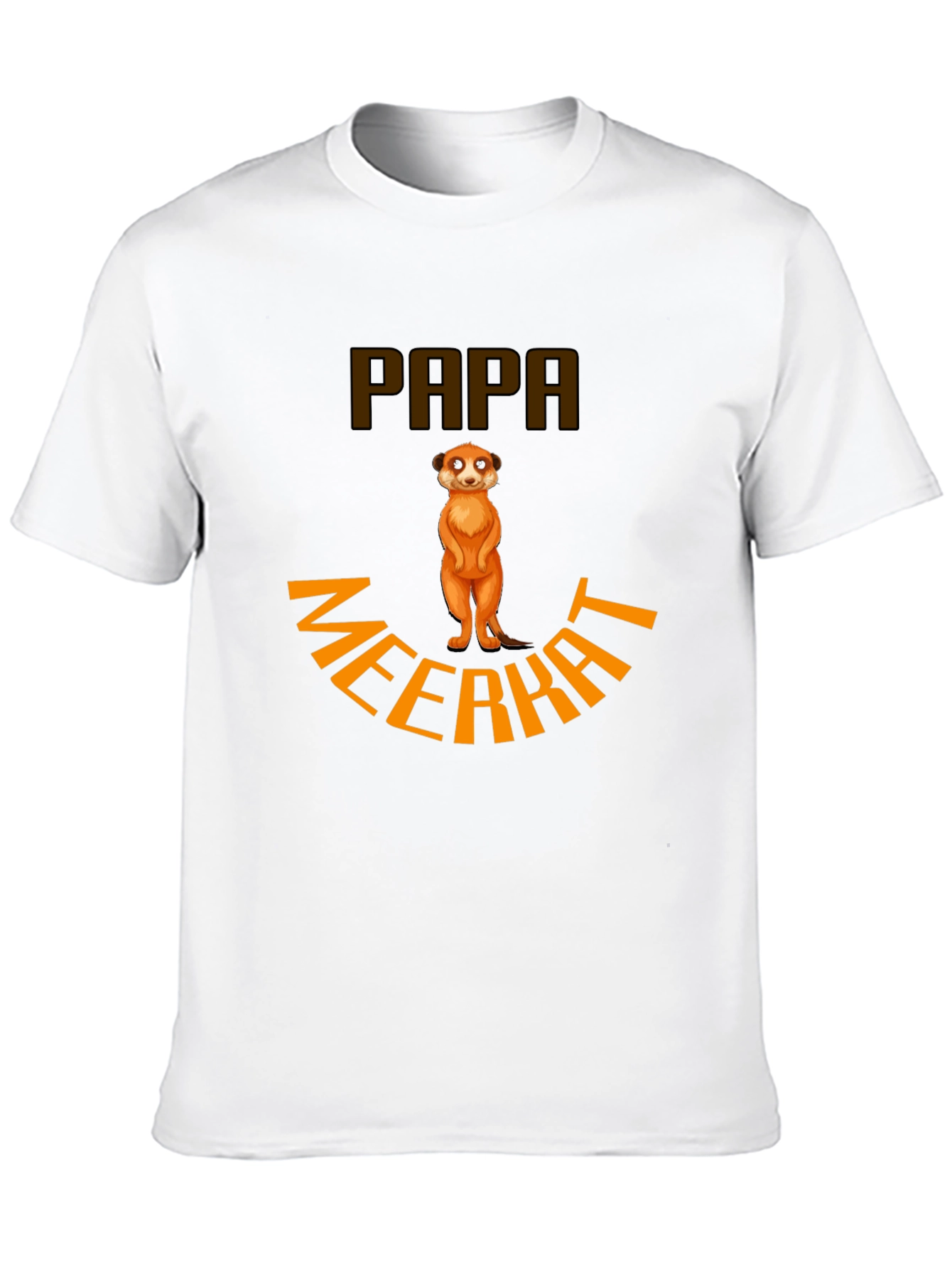 Papa Meerkat T-Shirt - Novelty Animal Graphic Tee