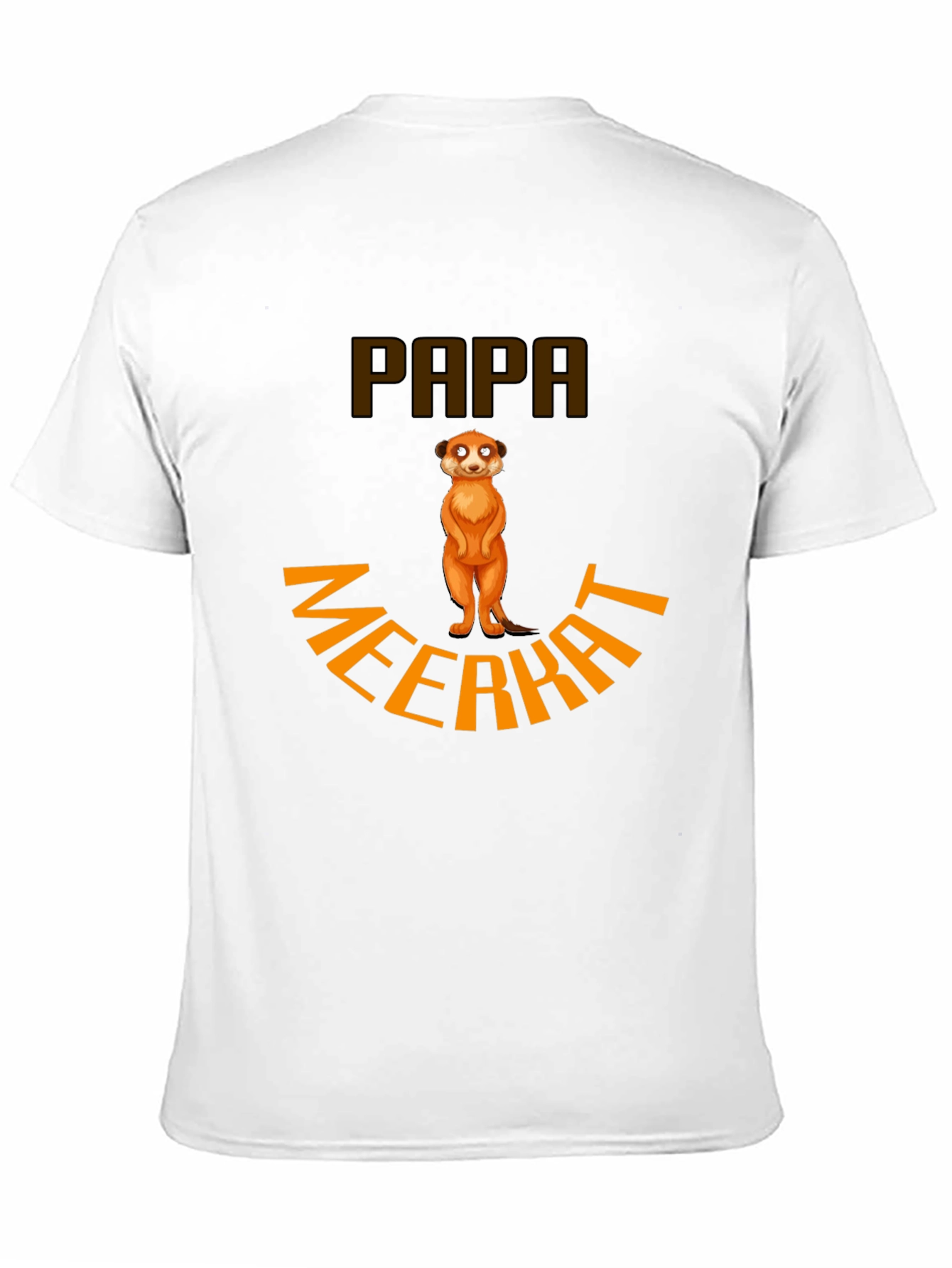 Papa Meerkat T-Shirt - Novelty Animal Graphic Tee