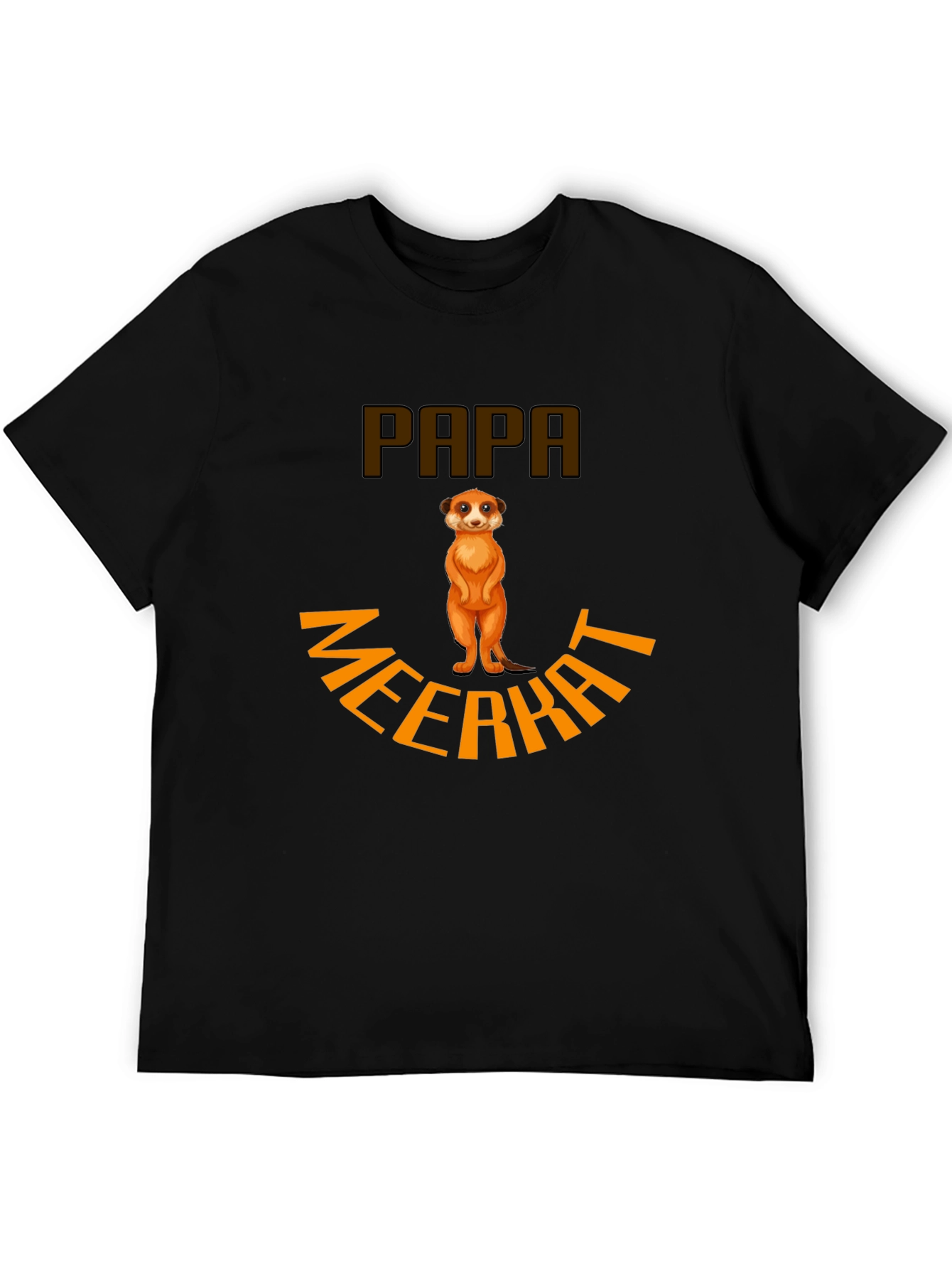 Papa Meerkat T-Shirt - Novelty Animal Graphic Tee