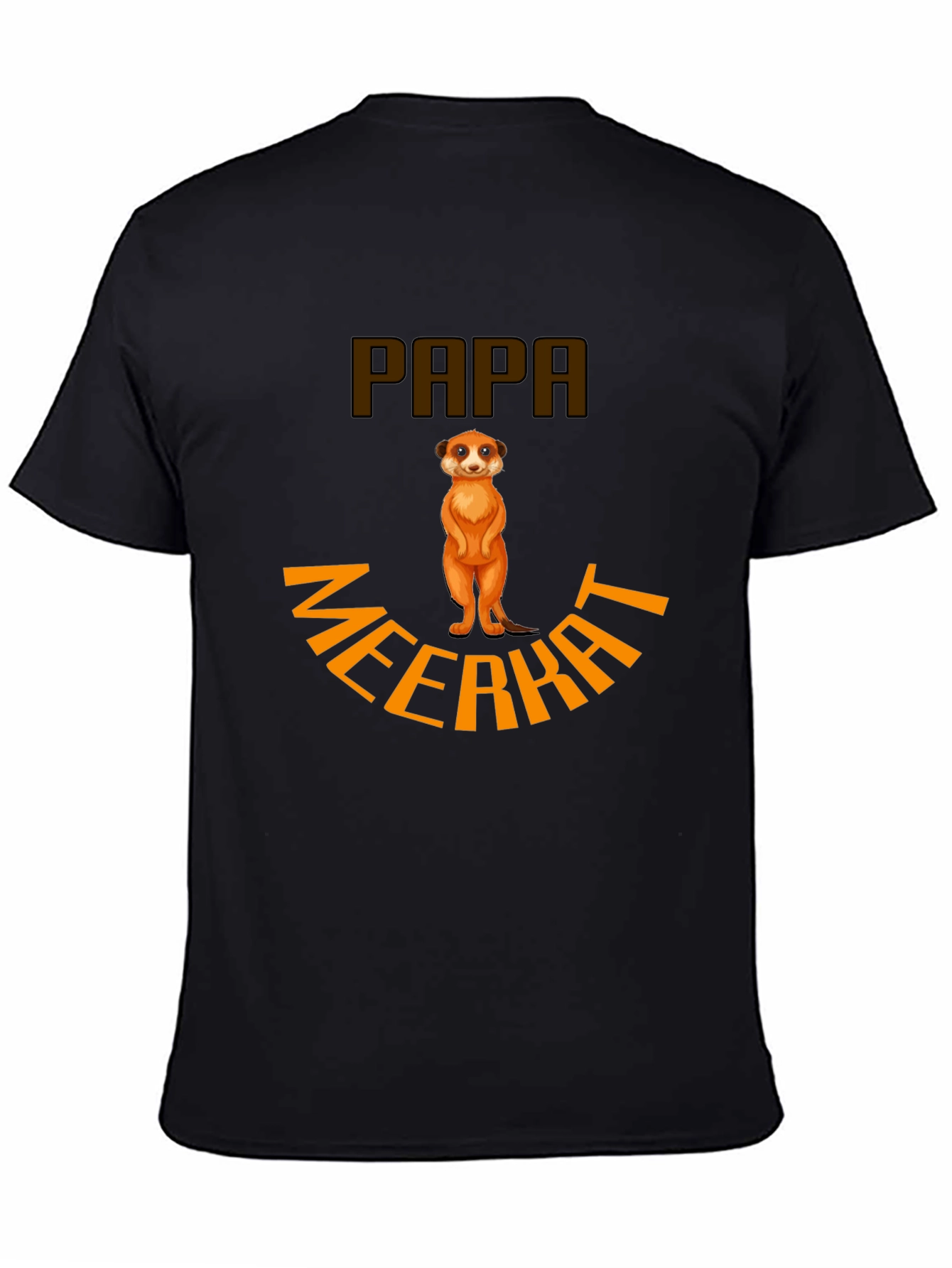 Papa Meerkat T-Shirt - Novelty Animal Graphic Tee